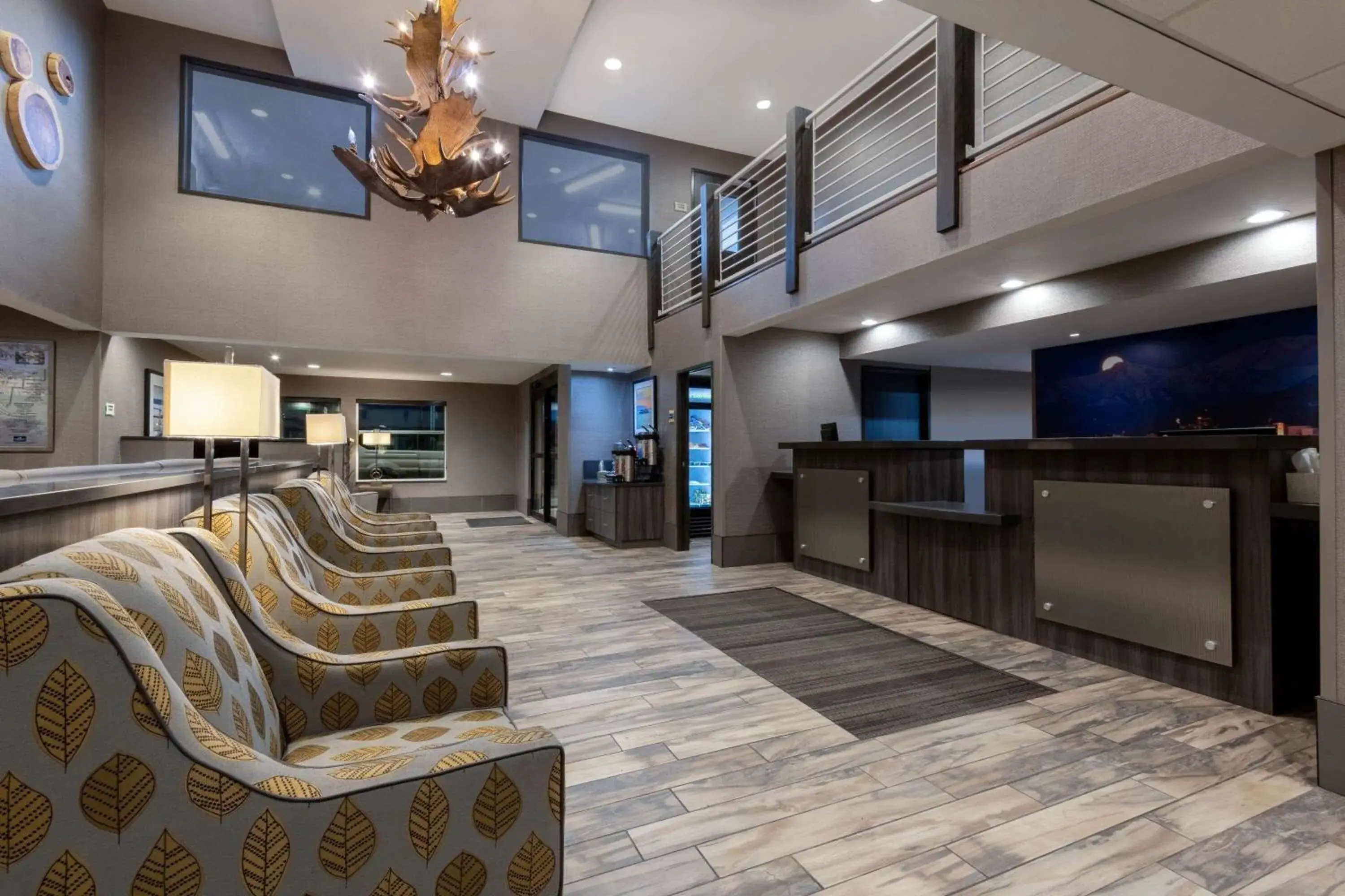 Lobby or reception in La Quinta by Wyndham Anchorage Airport Lobby or reception in La Quinta by Wyndham Anchorage Airport