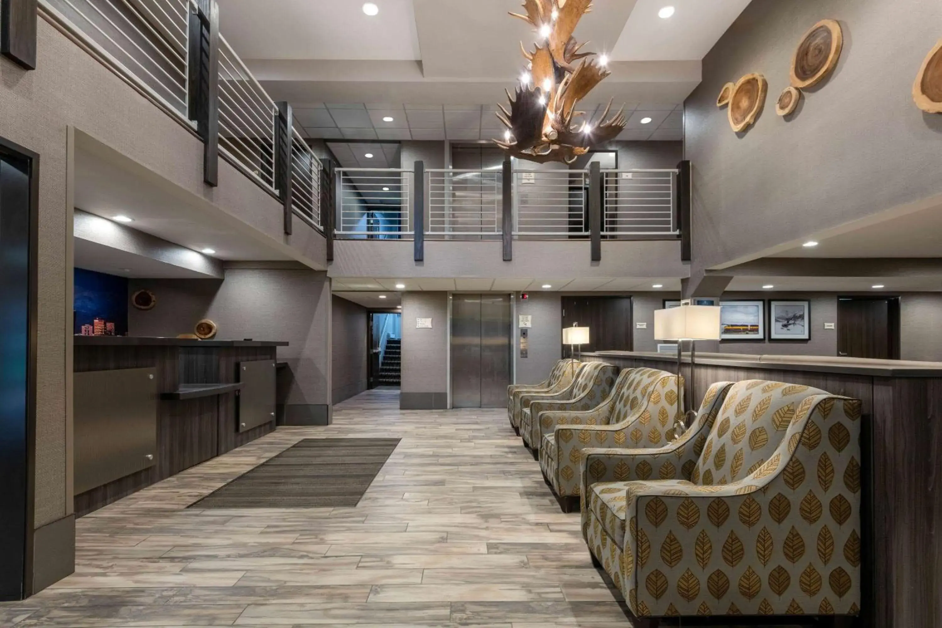 Lobby or reception in La Quinta by Wyndham Anchorage Airport Lobby or reception in La Quinta by Wyndham Anchorage Airport