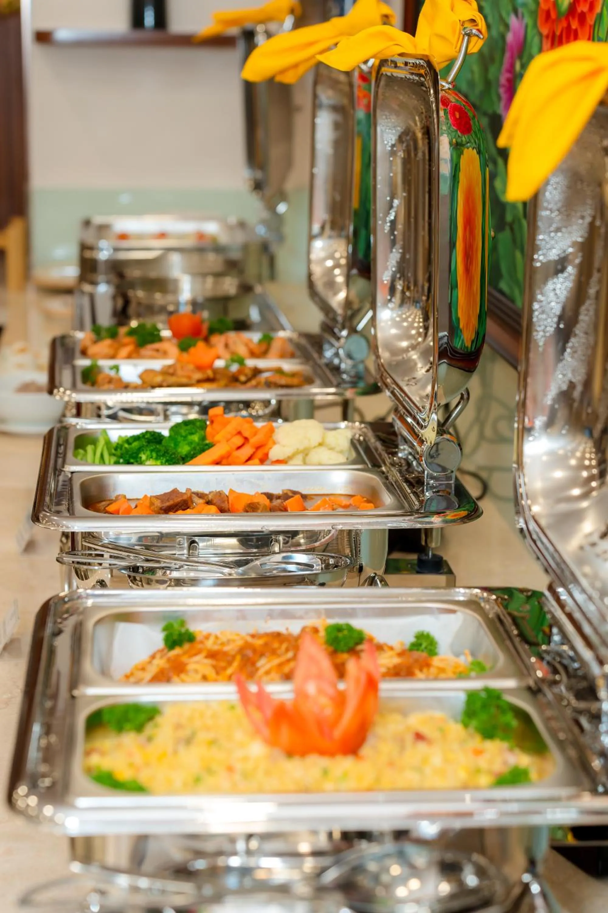 Buffet breakfast in DAHLIALAND SAIGON HOTEL & SWIMMING PooL