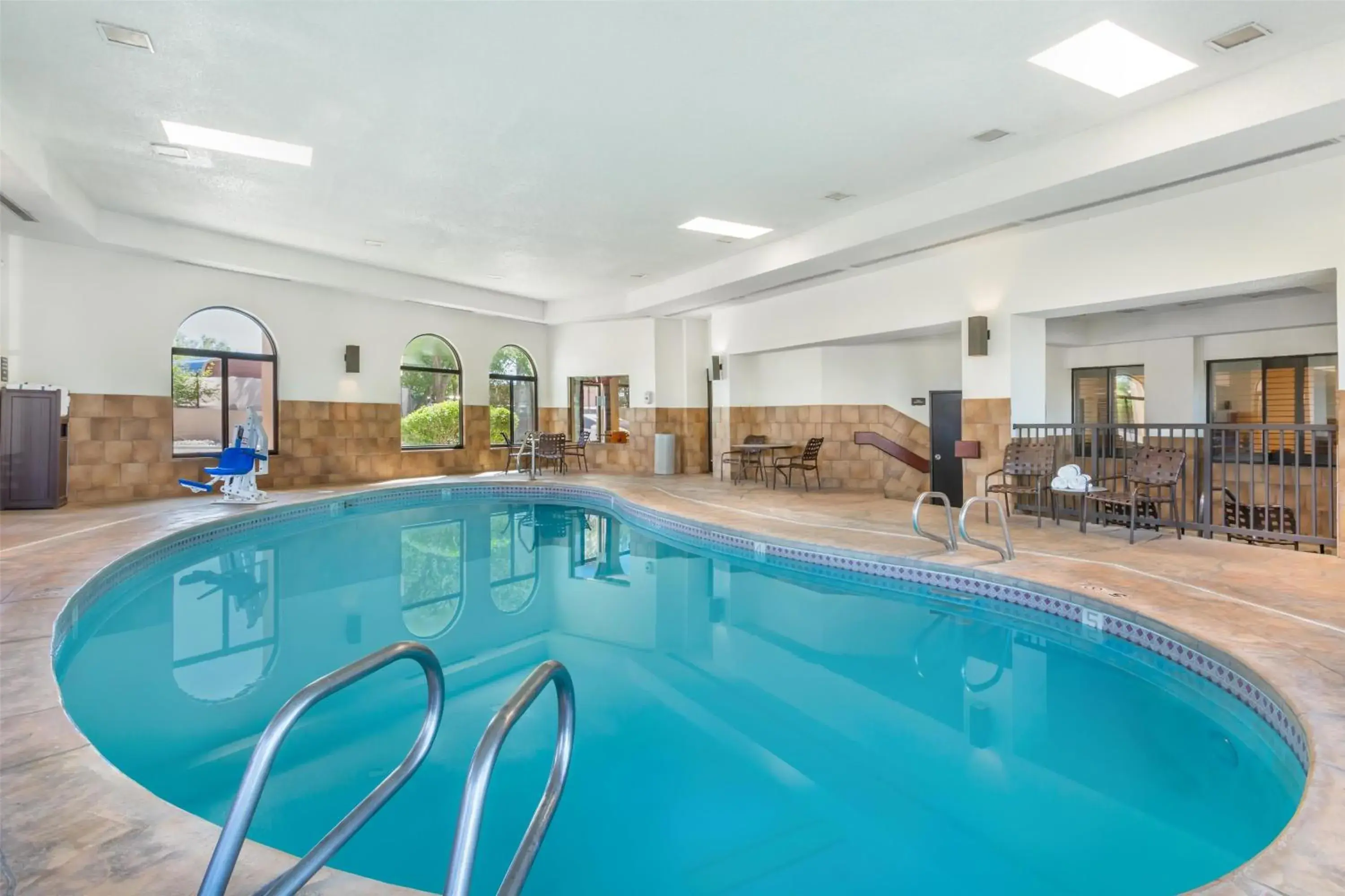 Pool view in Best Western Plus Inn of Santa Fe Pool view in Best Western Plus Inn of Santa Fe