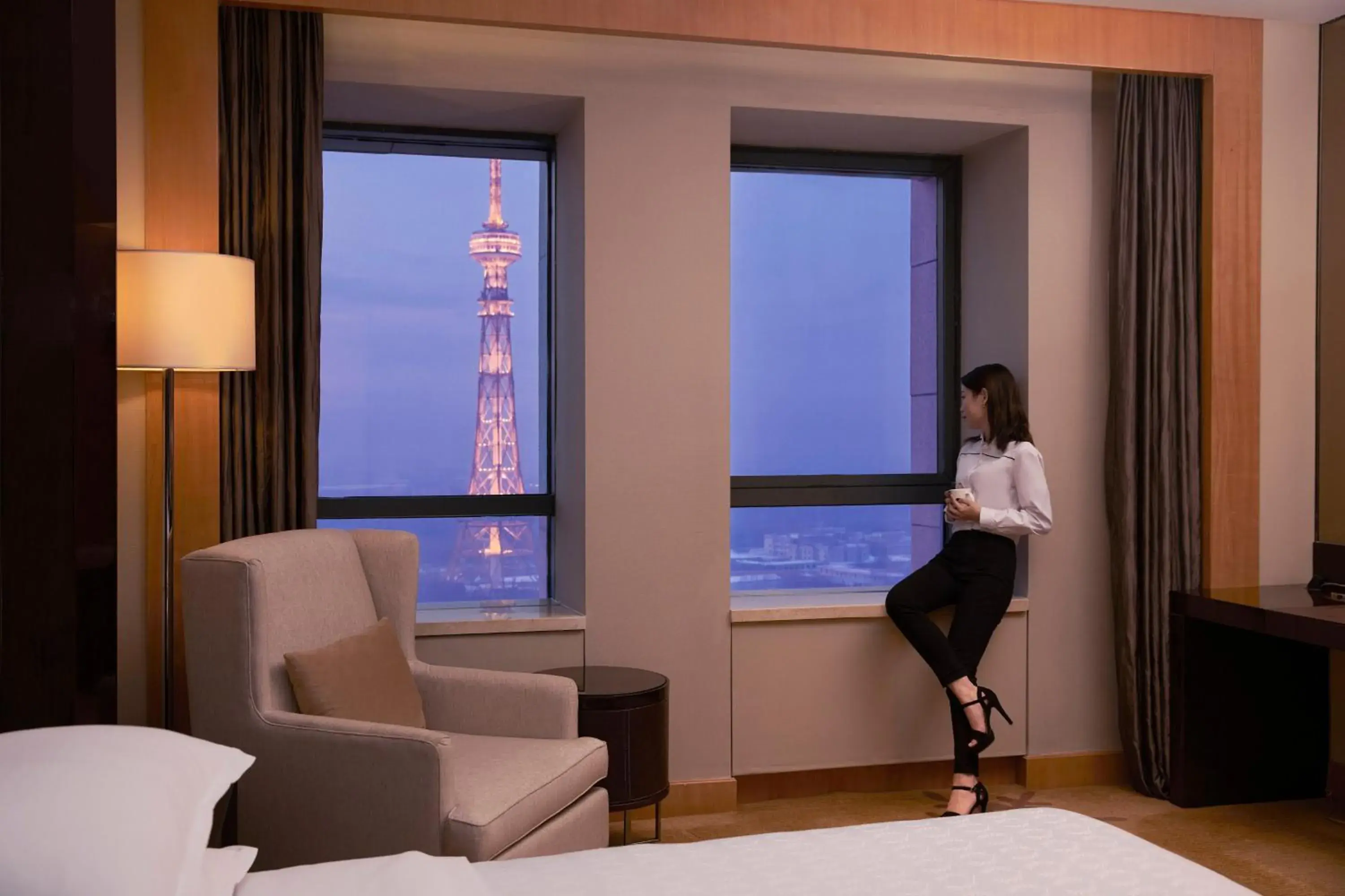 Club Room, Concierge level, Guest room, 1 King, Corner room in Sheraton Daqing Hotel Club Room, Concierge level, Guest room, 1 King, Corner room in Sheraton Daqing Hotel