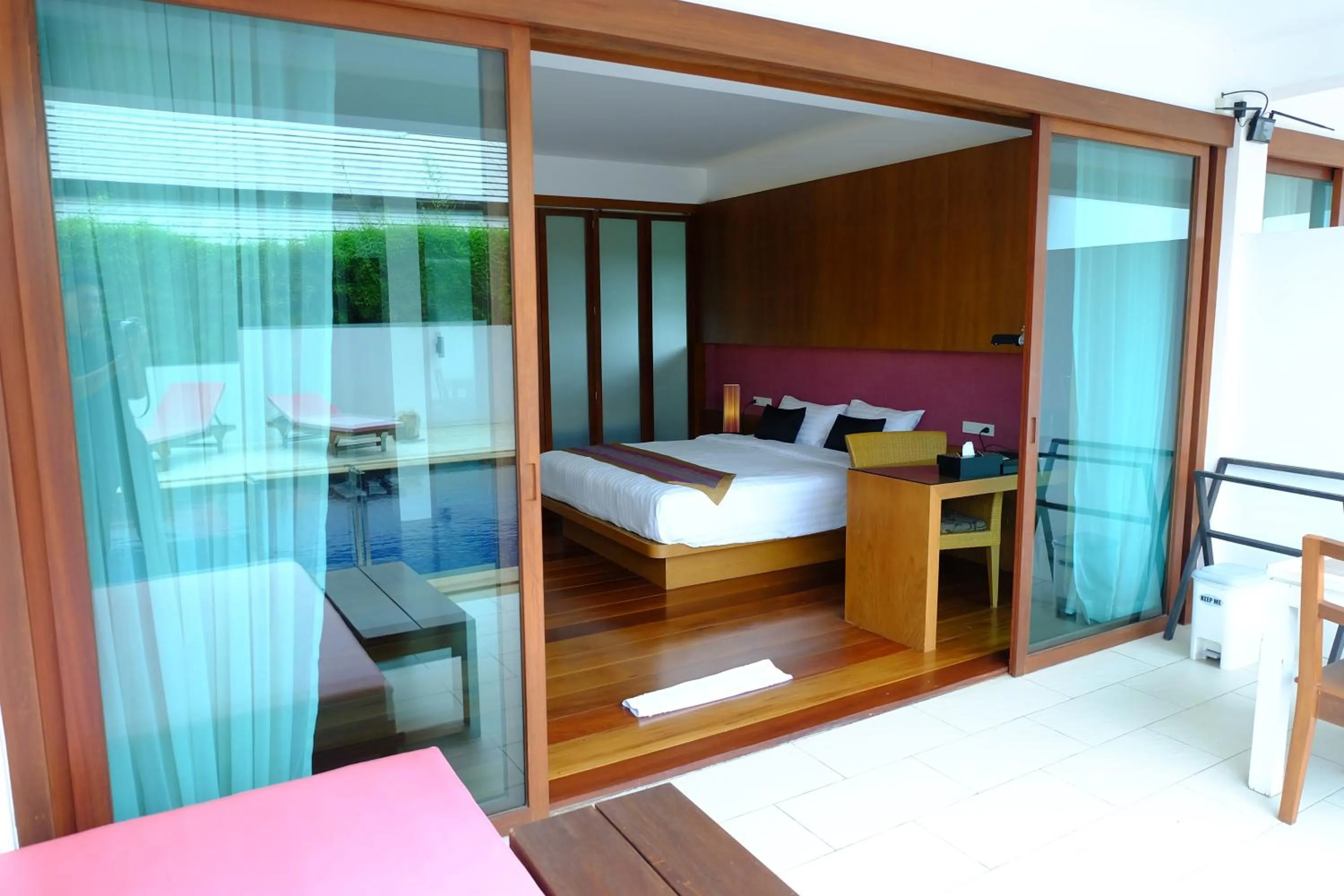 Balcony/Terrace, Bed in Samui Mekkala Seaview