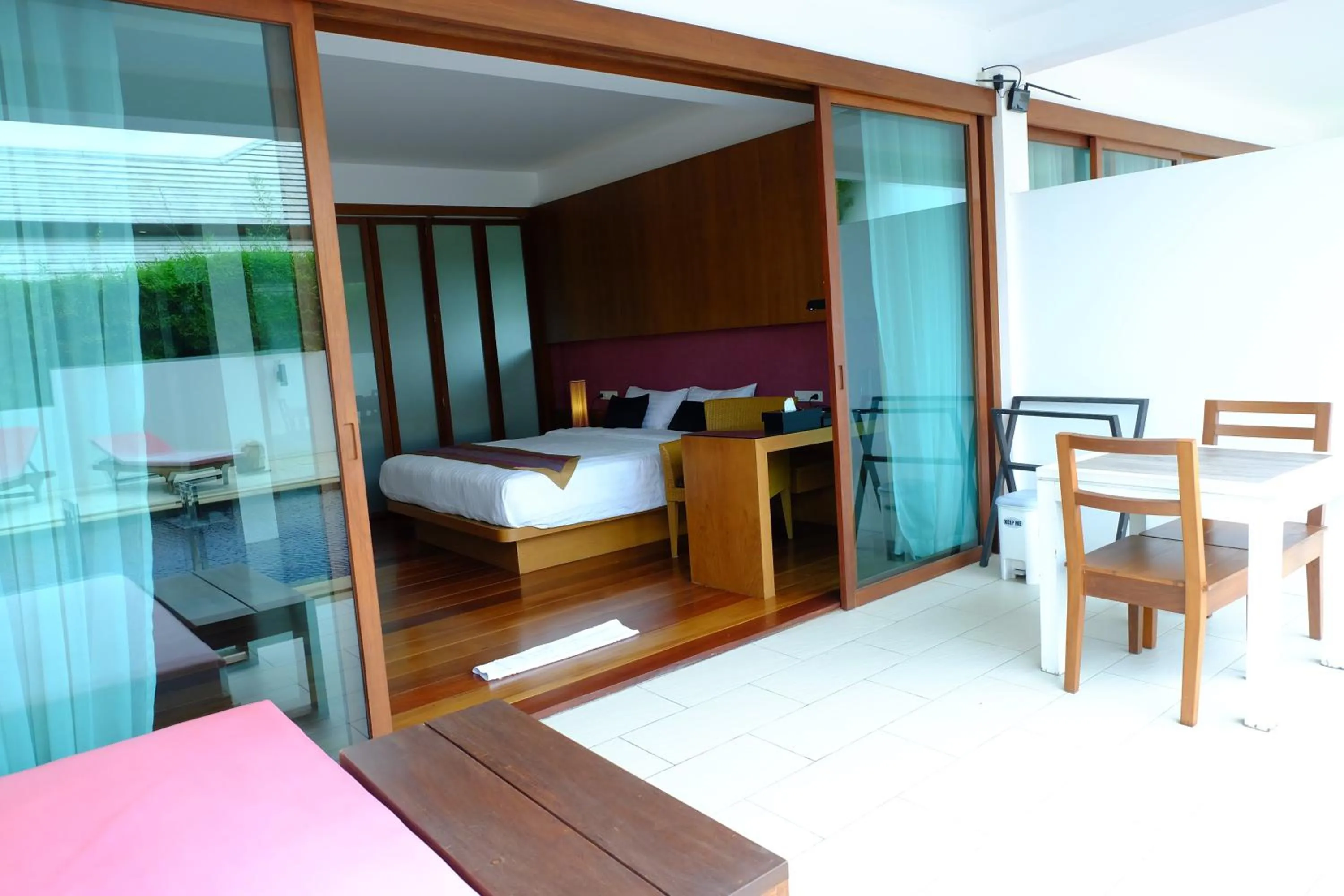 Balcony/Terrace, Bed in Samui Mekkala Seaview