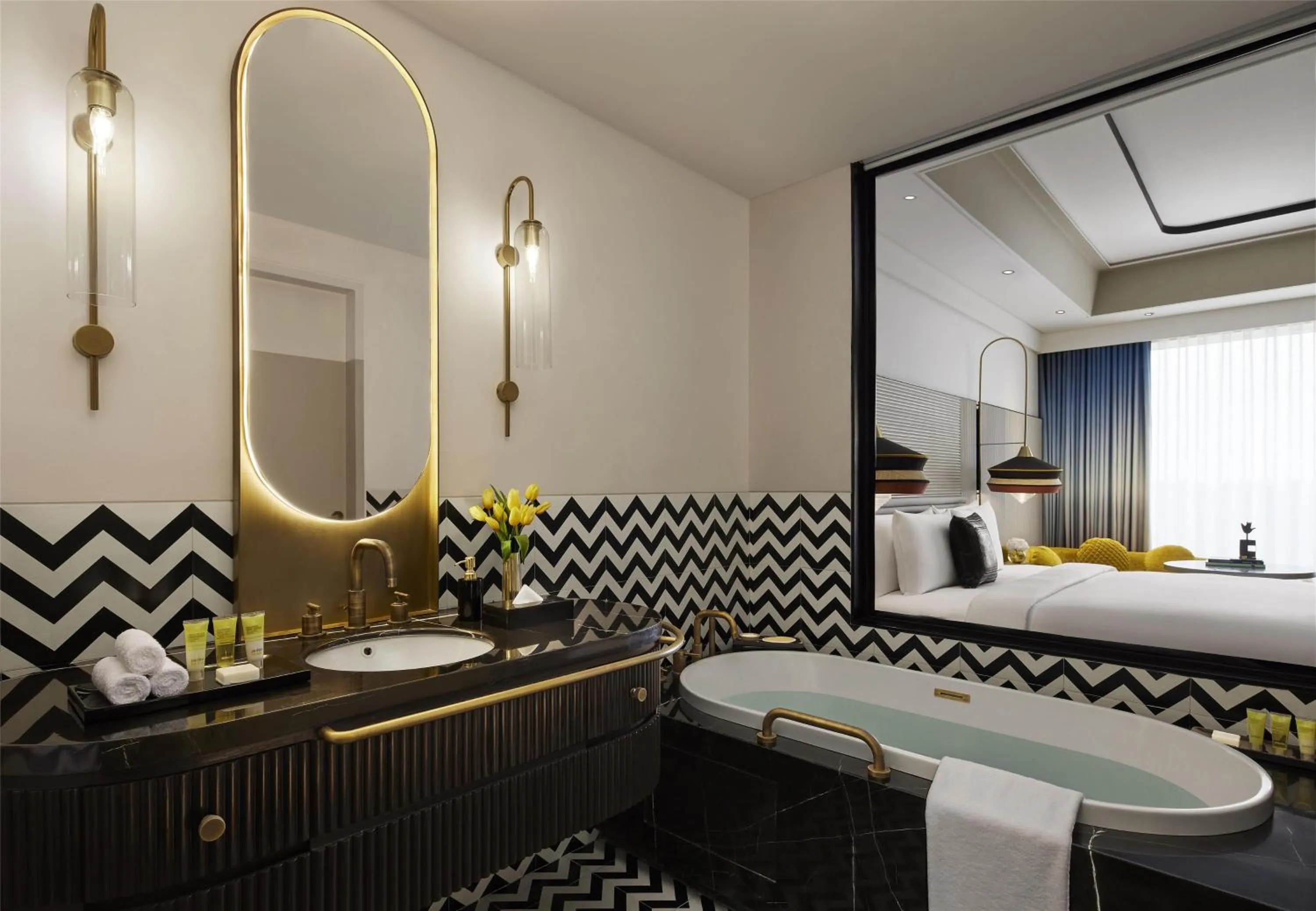 Bathroom in Hyatt Centric Sector17 Chandigarh