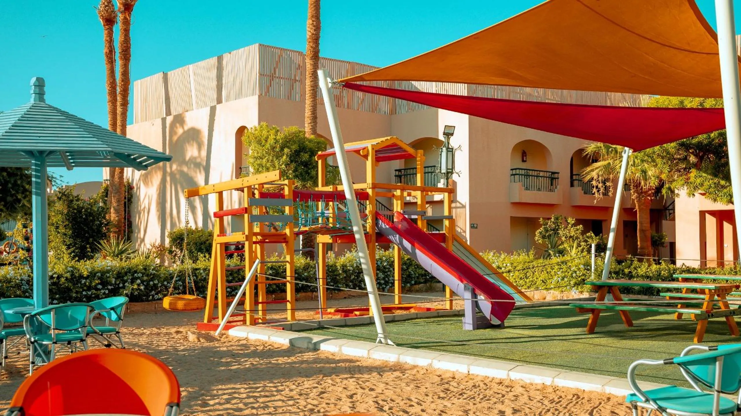 Children play ground in Ali Baba Palace Resort