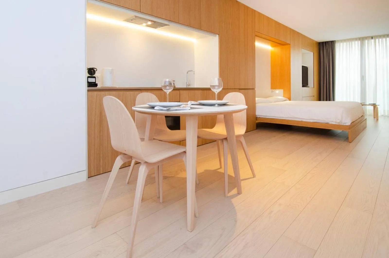Kitchen or kitchenette in Hoom Apartments Juan Bravo