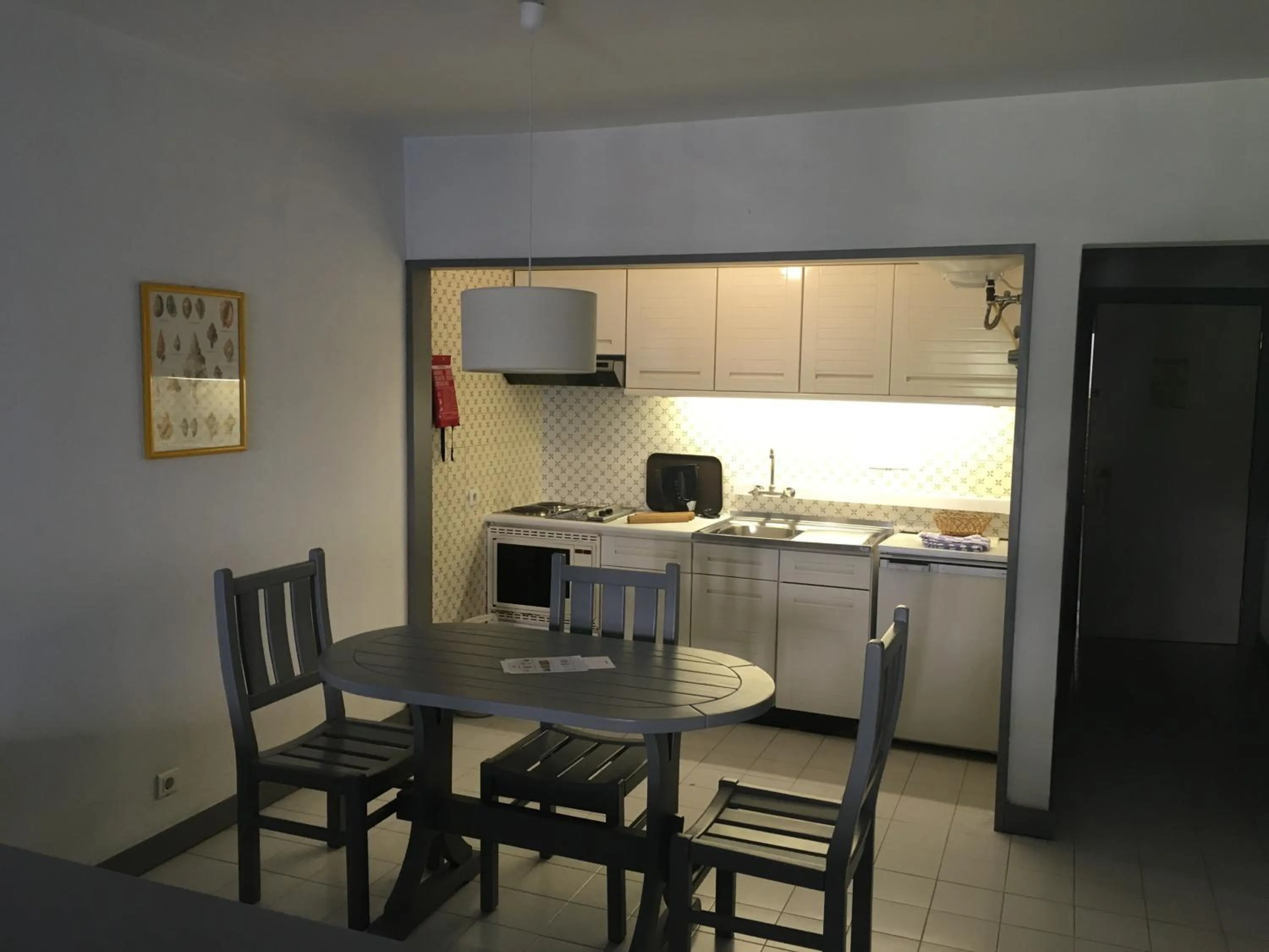 Kitchen or kitchenette in Almar Hotel Apartamento