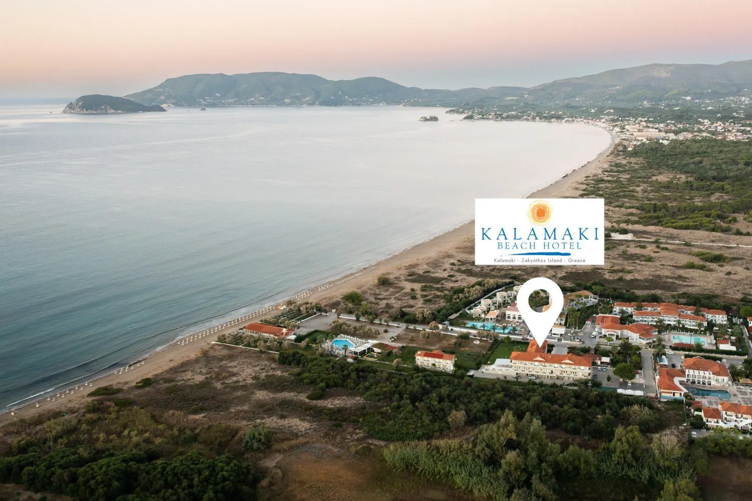 Beach in Kalamaki Beach Hotel, Zakynthos Island