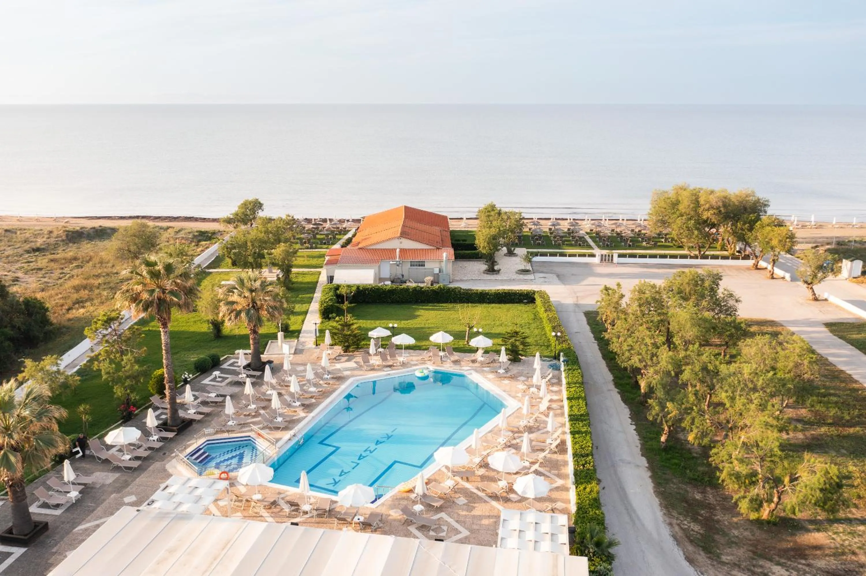 Beach in Kalamaki Beach Hotel, Zakynthos Island