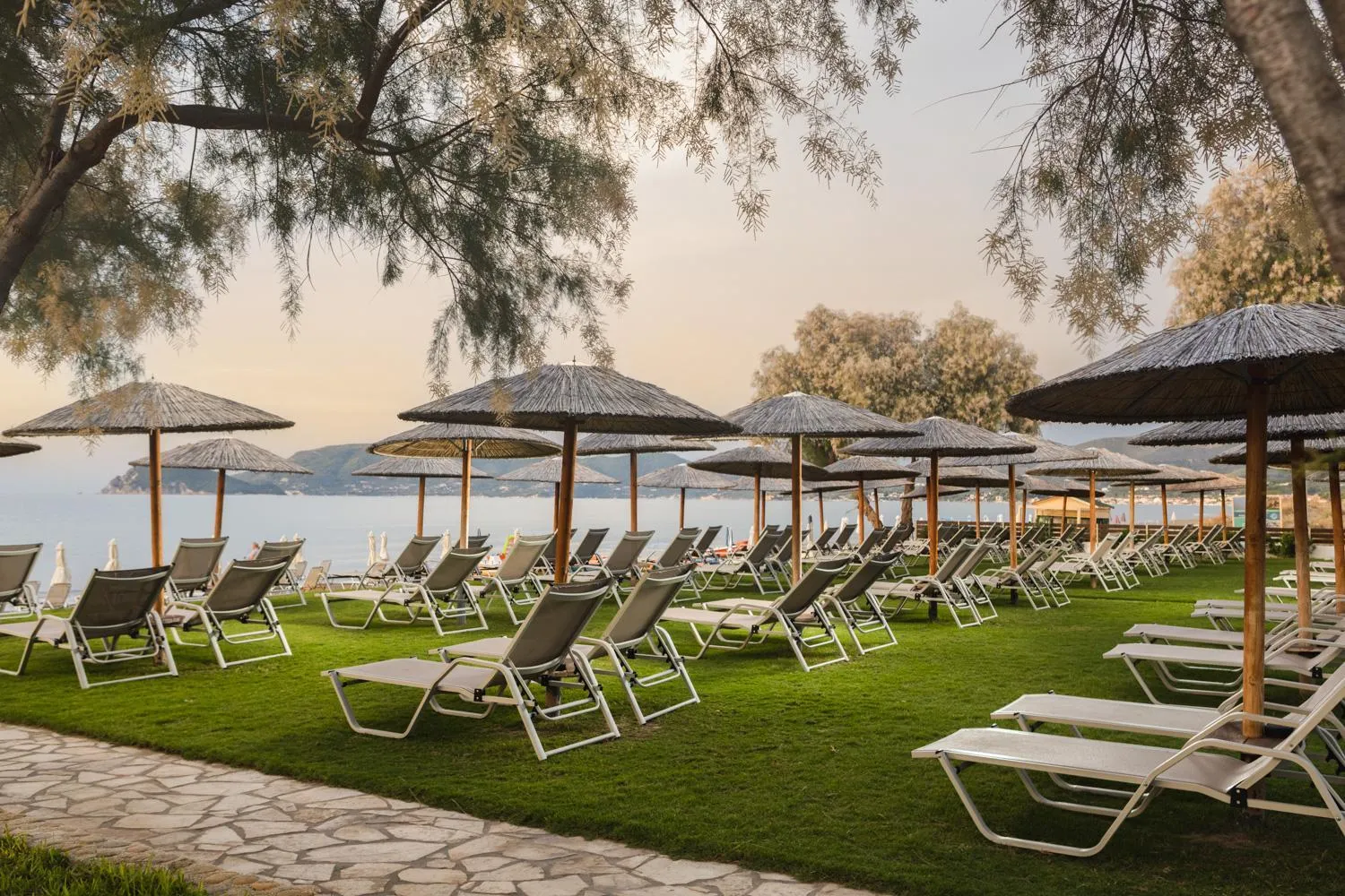 Beach in Kalamaki Beach Hotel, Zakynthos Island