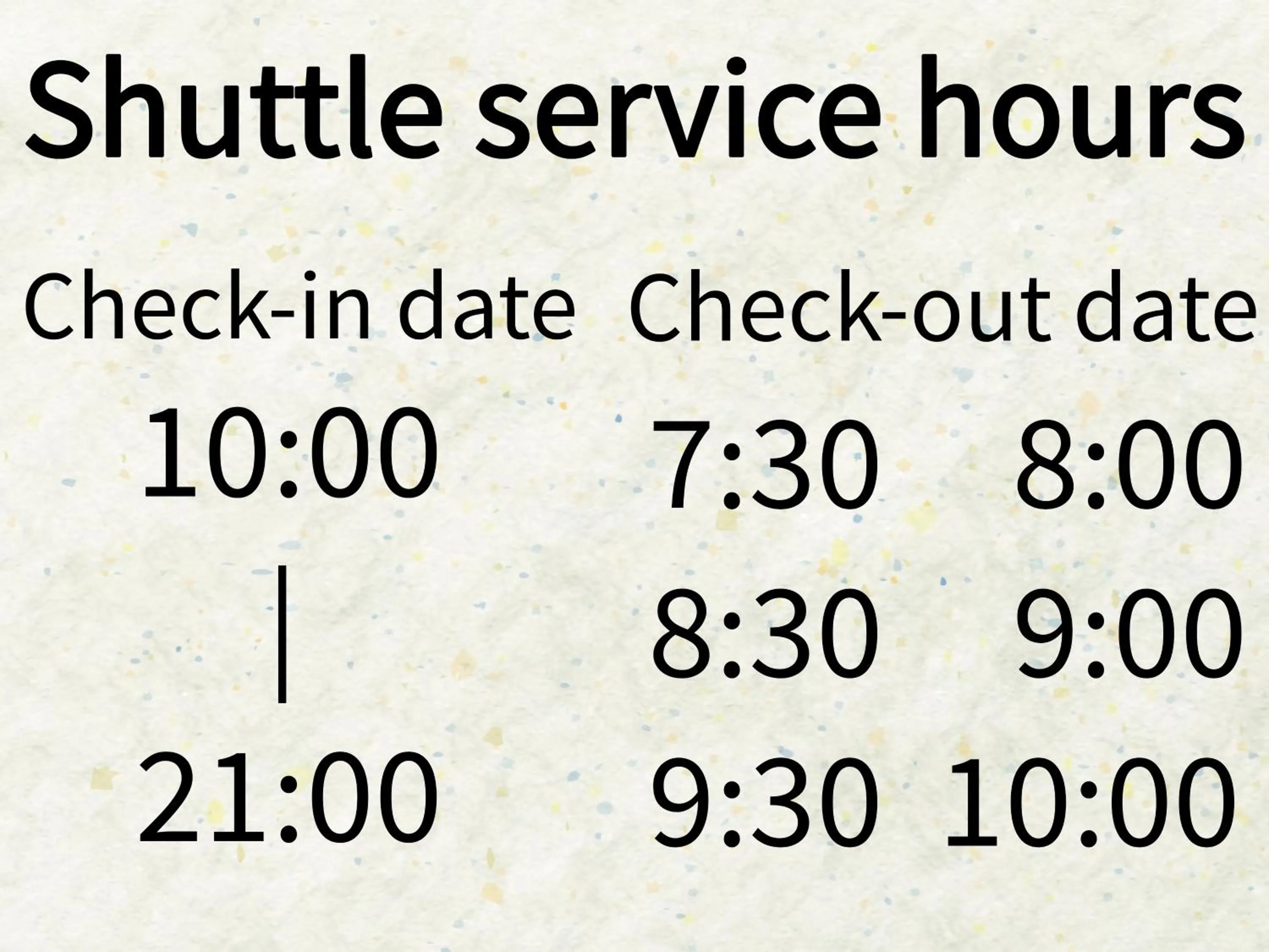 shuttle in Hotel Kurobe