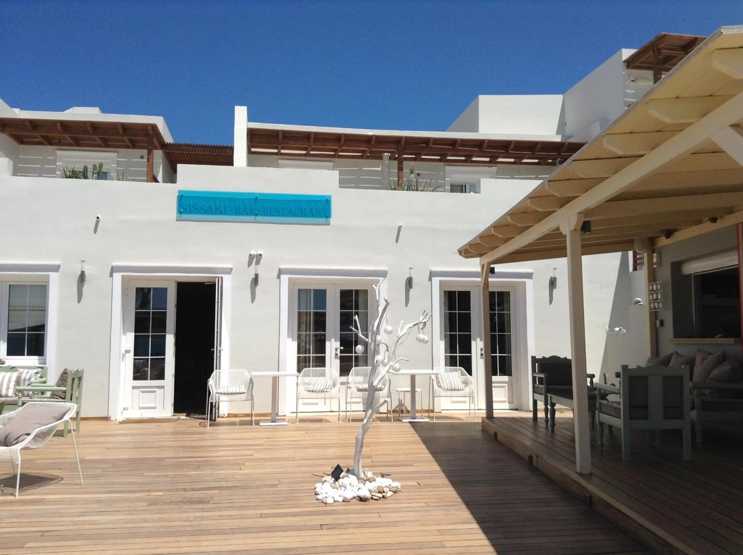 Patio in Nissaki Beach Hotel
