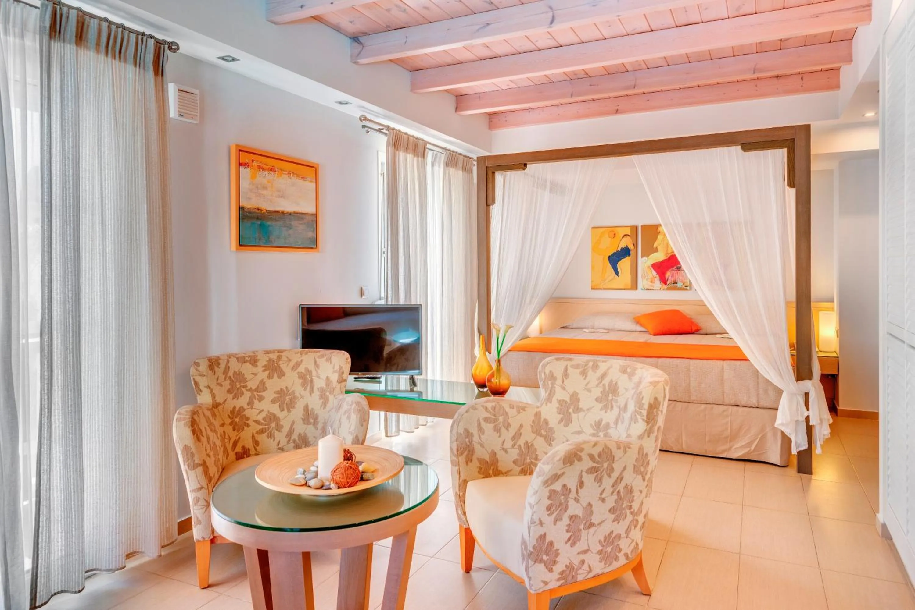 Photo of the whole room, Bed in Nissaki Beach Hotel