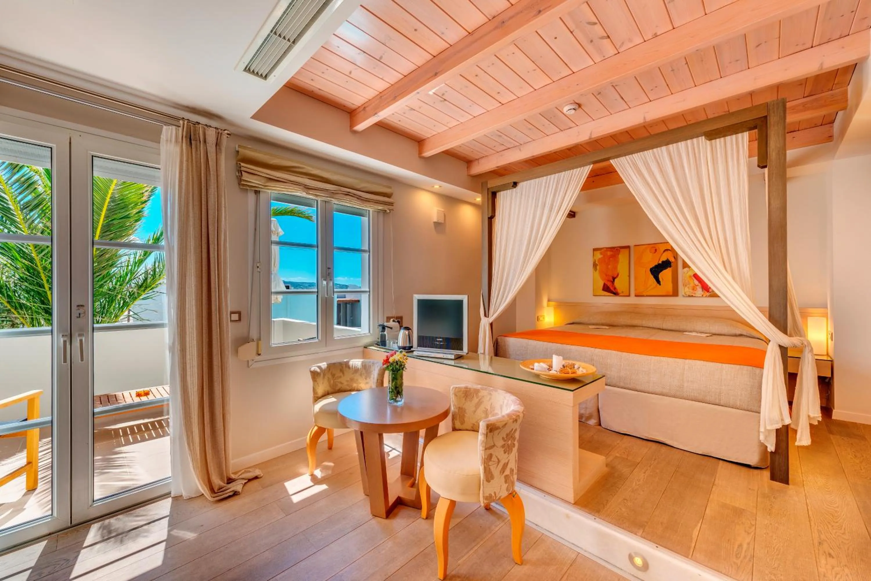 Photo of the whole room, Bed in Nissaki Beach Hotel