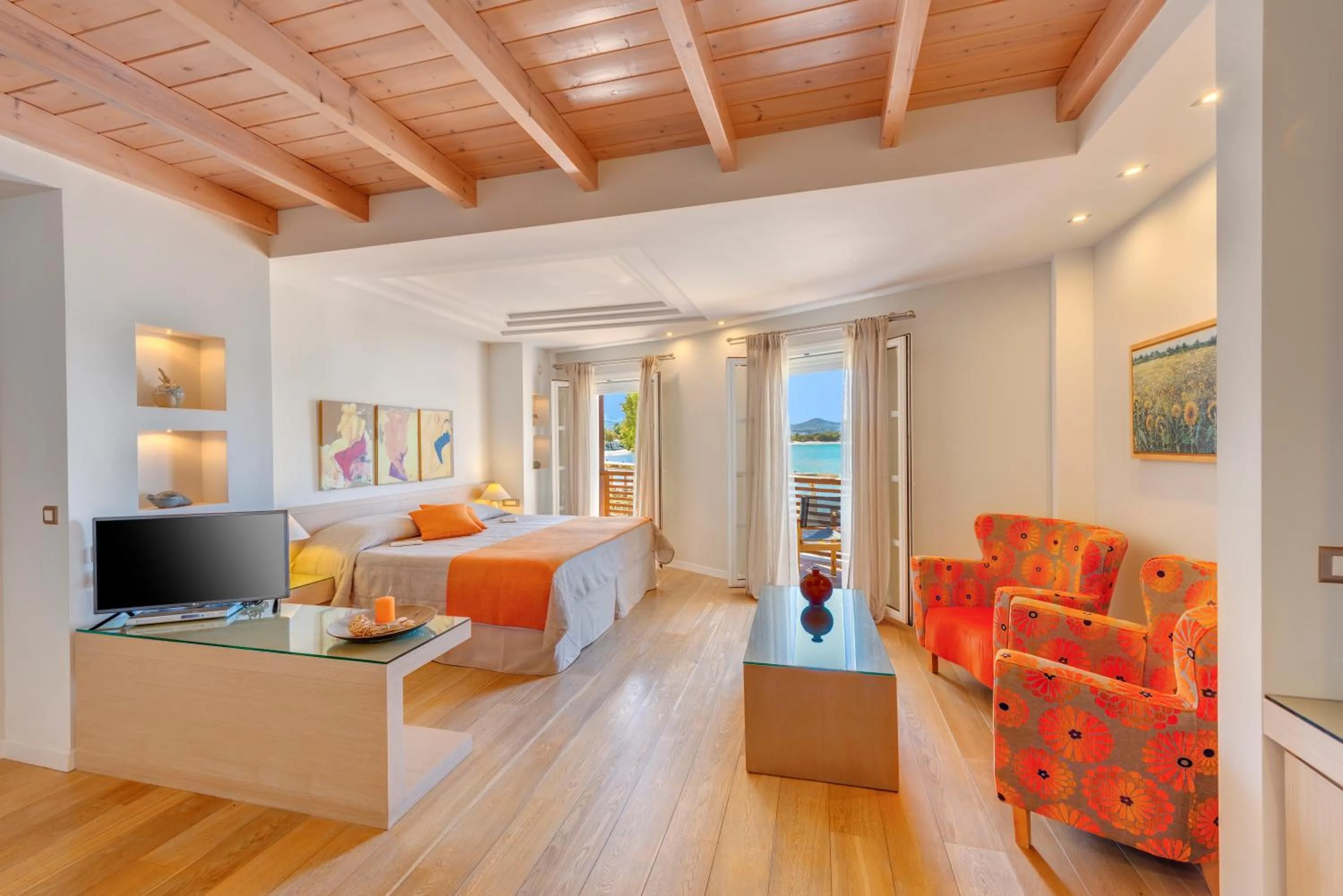 Property building, Bed in Nissaki Beach Hotel