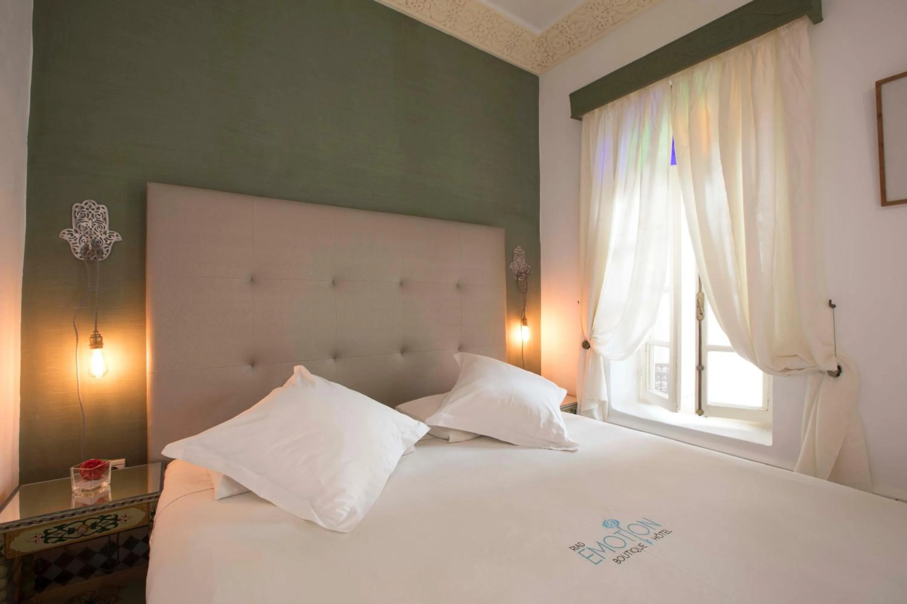 Decorative detail, Bed in Riad Emotion