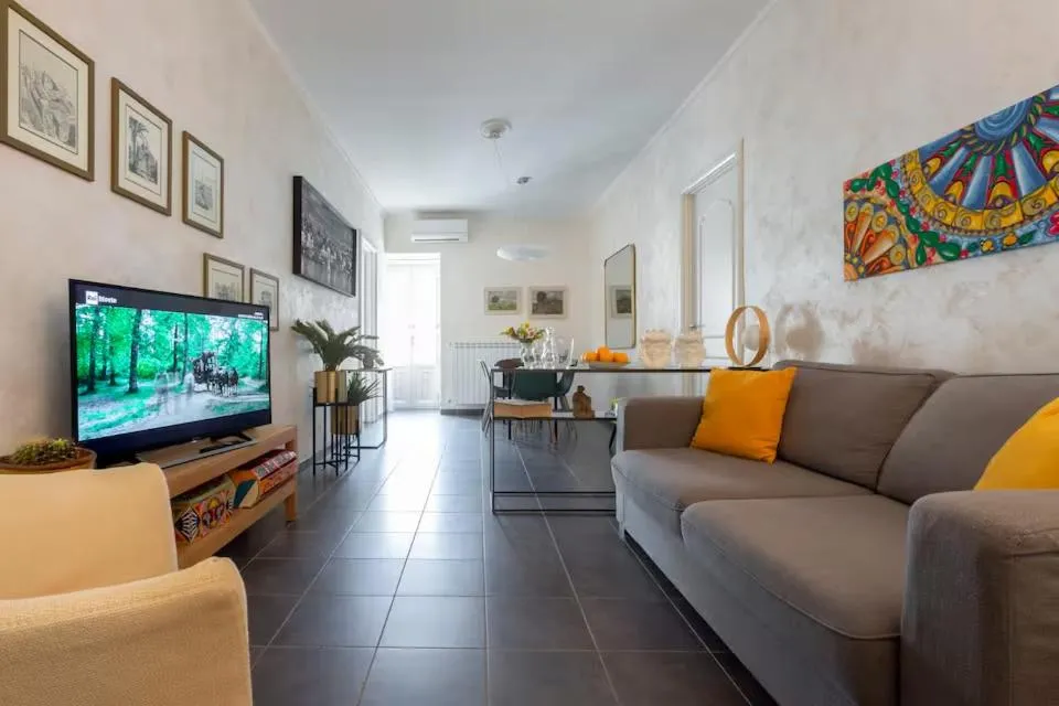 Living room in Suite La Pergola - Centro Storico