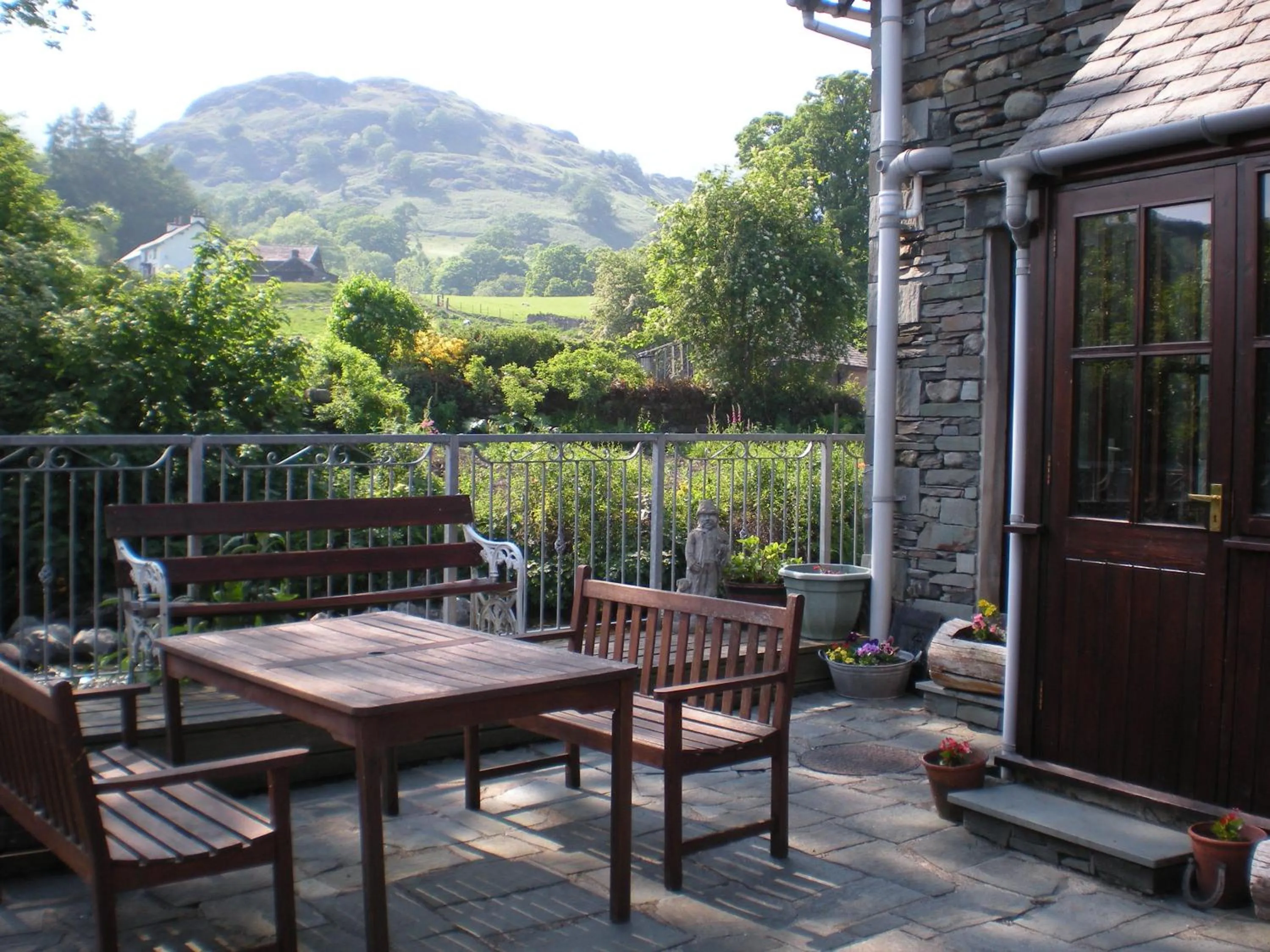 Patio in The Black Bull Inn and Hotel