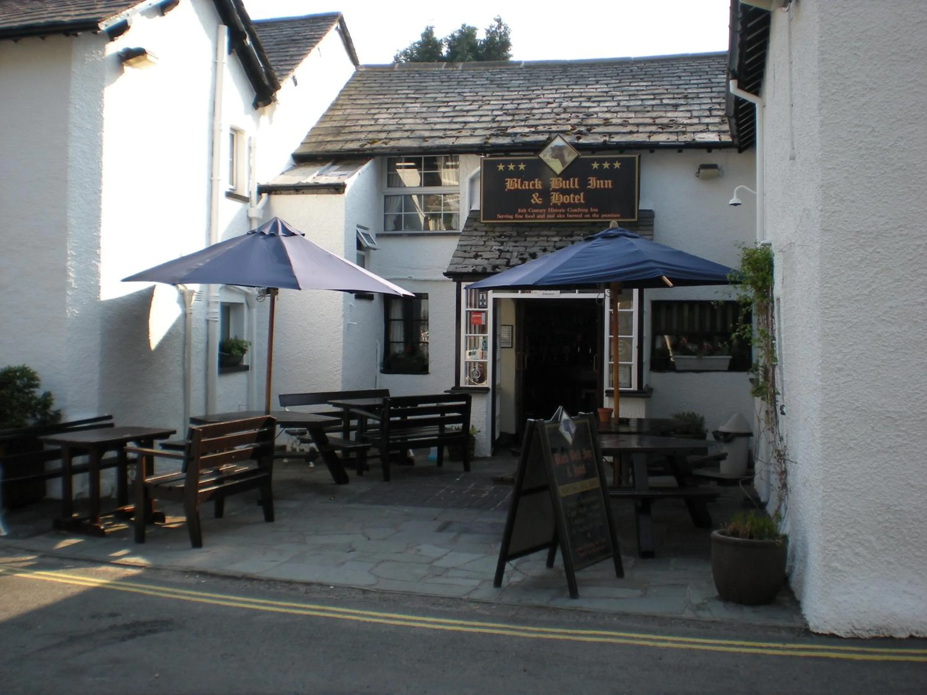 Patio in The Black Bull Inn and Hotel