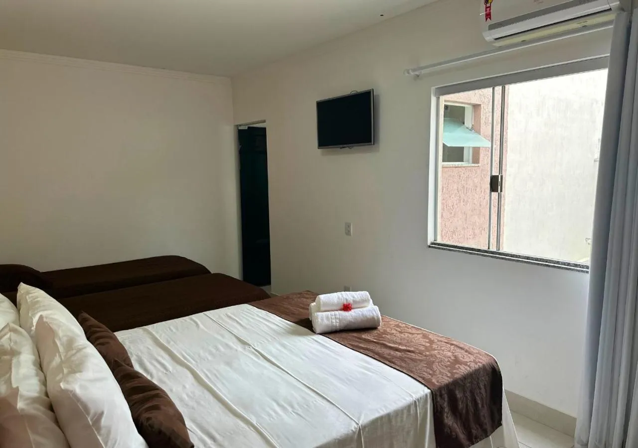 Bed in Shalom Pousada Capitólio