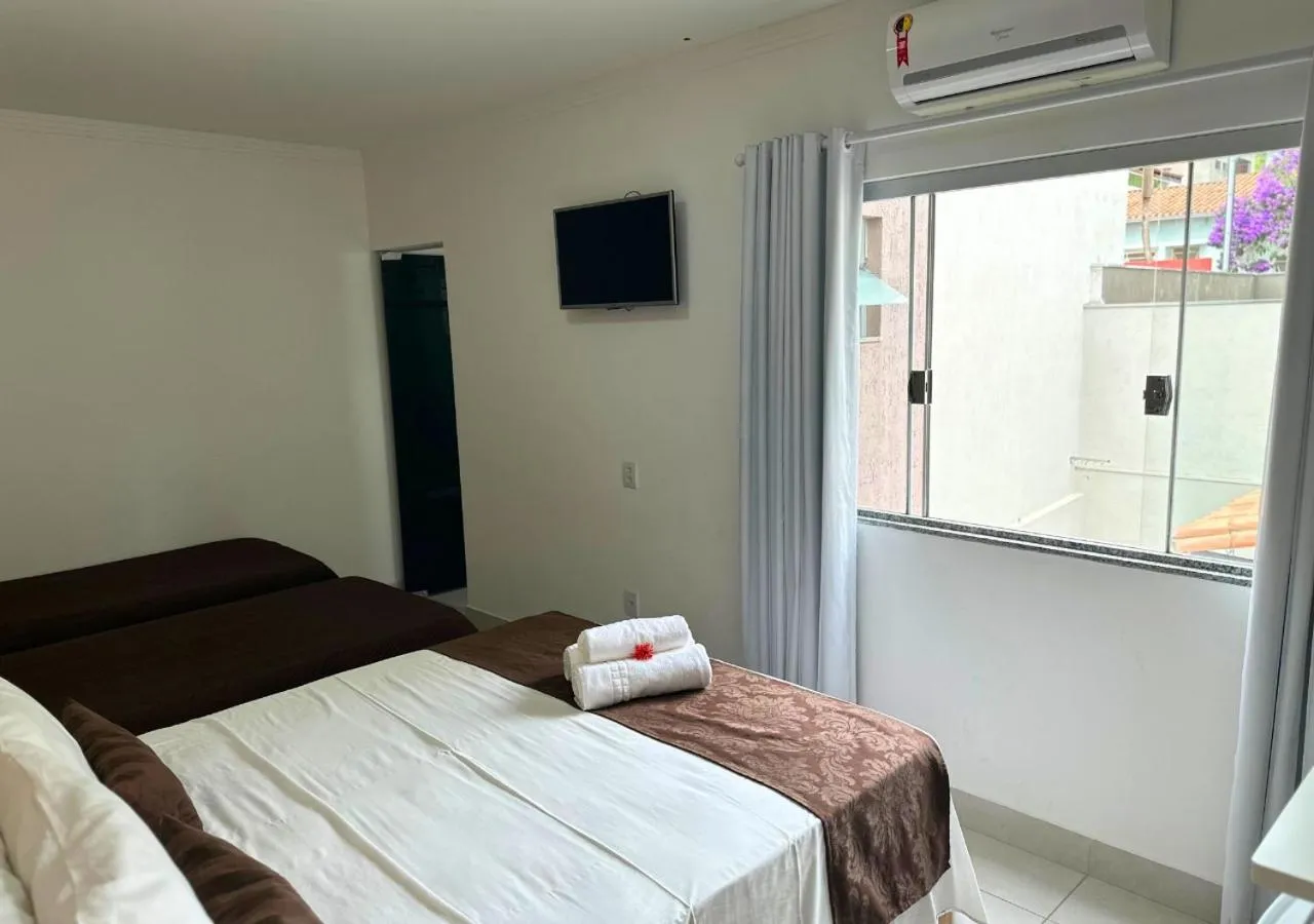 Bed in Shalom Pousada Capitólio