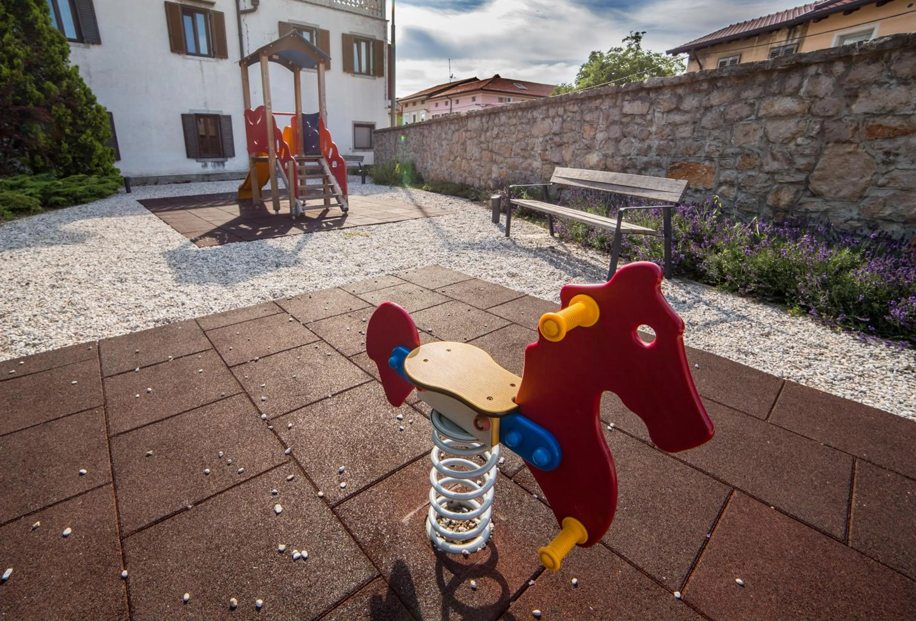 Children play ground in Sabotin, Hotel & Restaurant