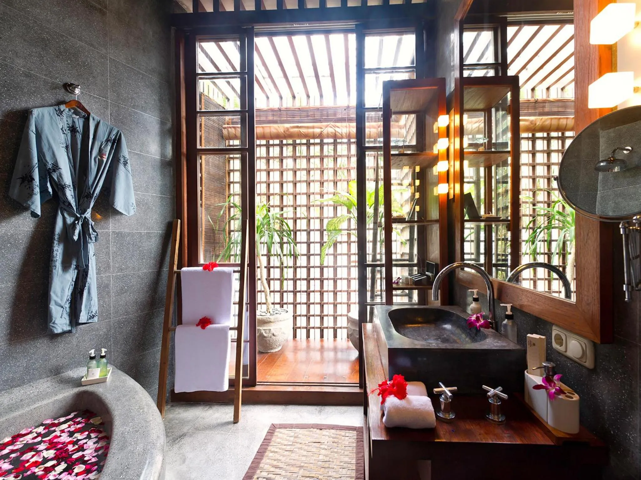 Bathroom in Majapahit Beach Villas by Nakula