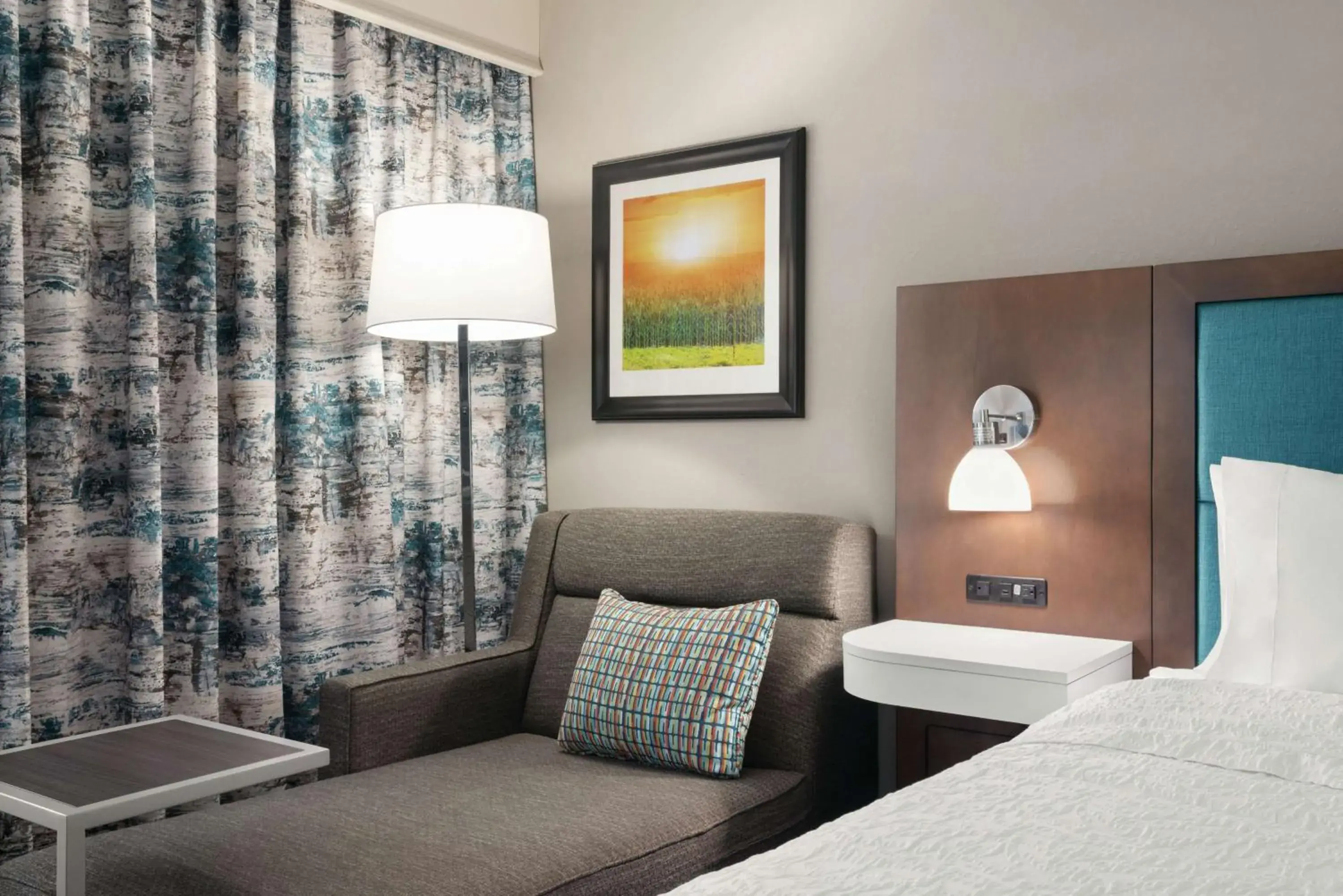 Living room, Bed in Hampton Inn Champaign Southwest Living room, Bed in Hampton Inn Champaign Southwest