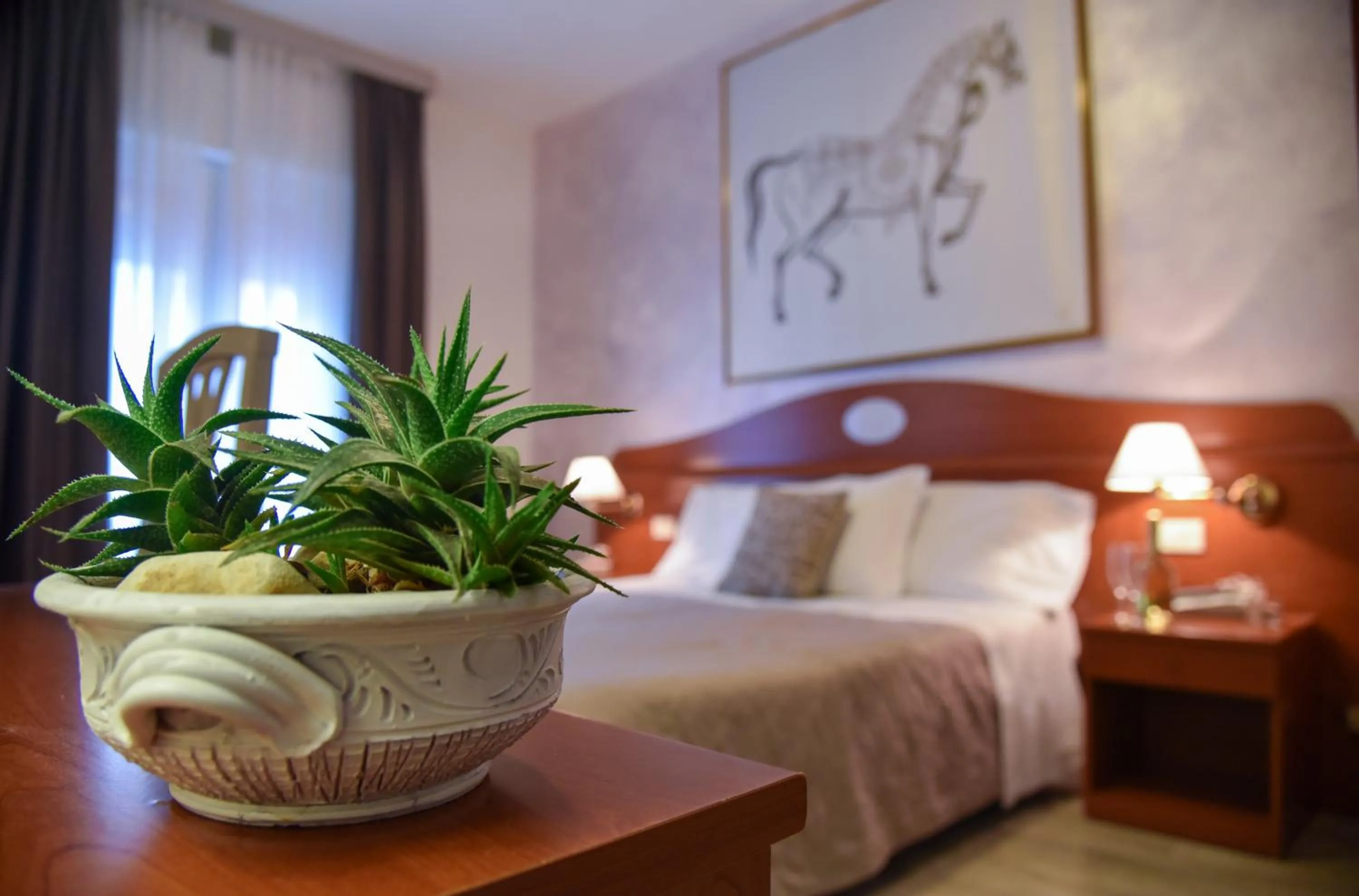 Decorative detail, Bed in Hotel Crystal