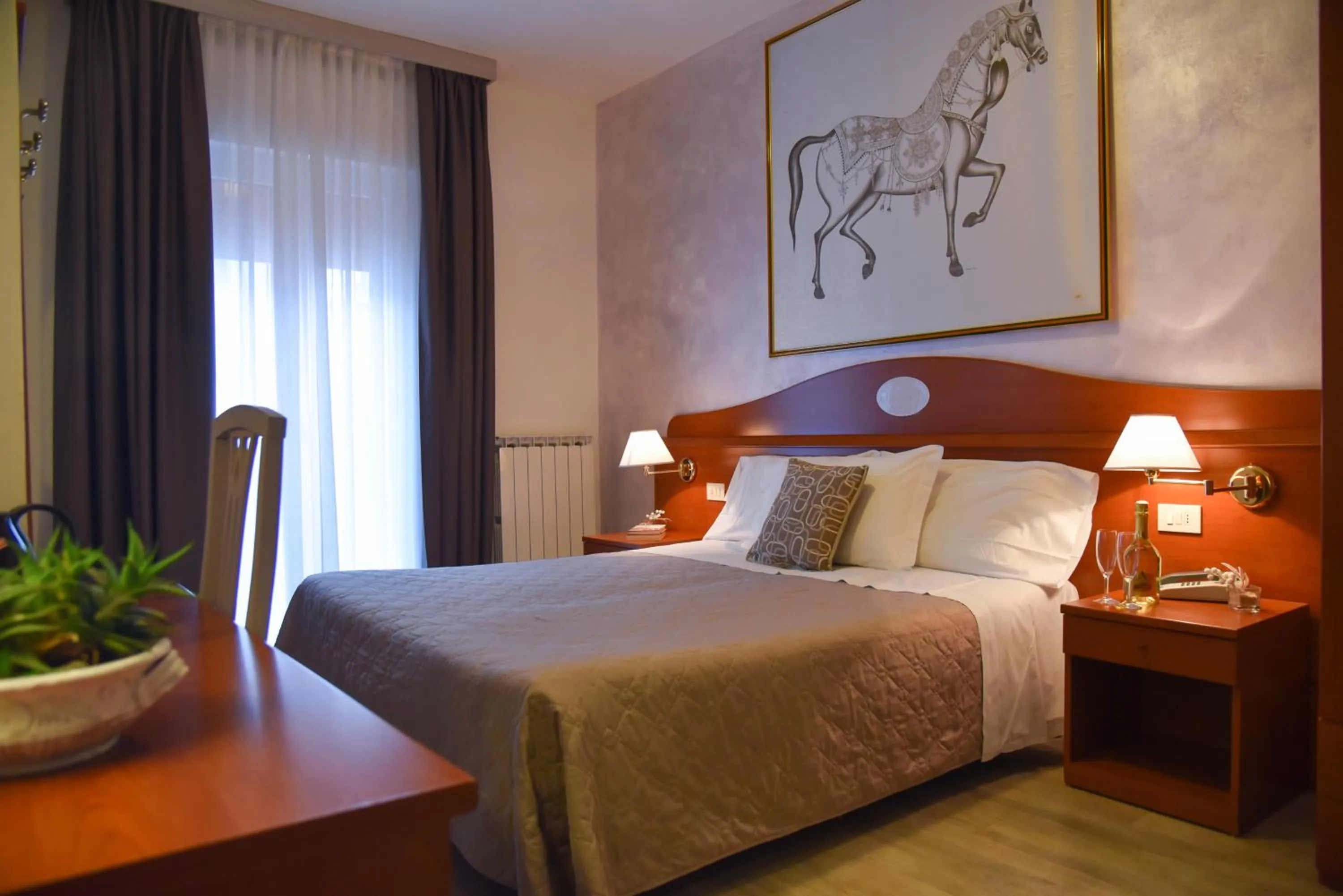 Bed in Hotel Crystal