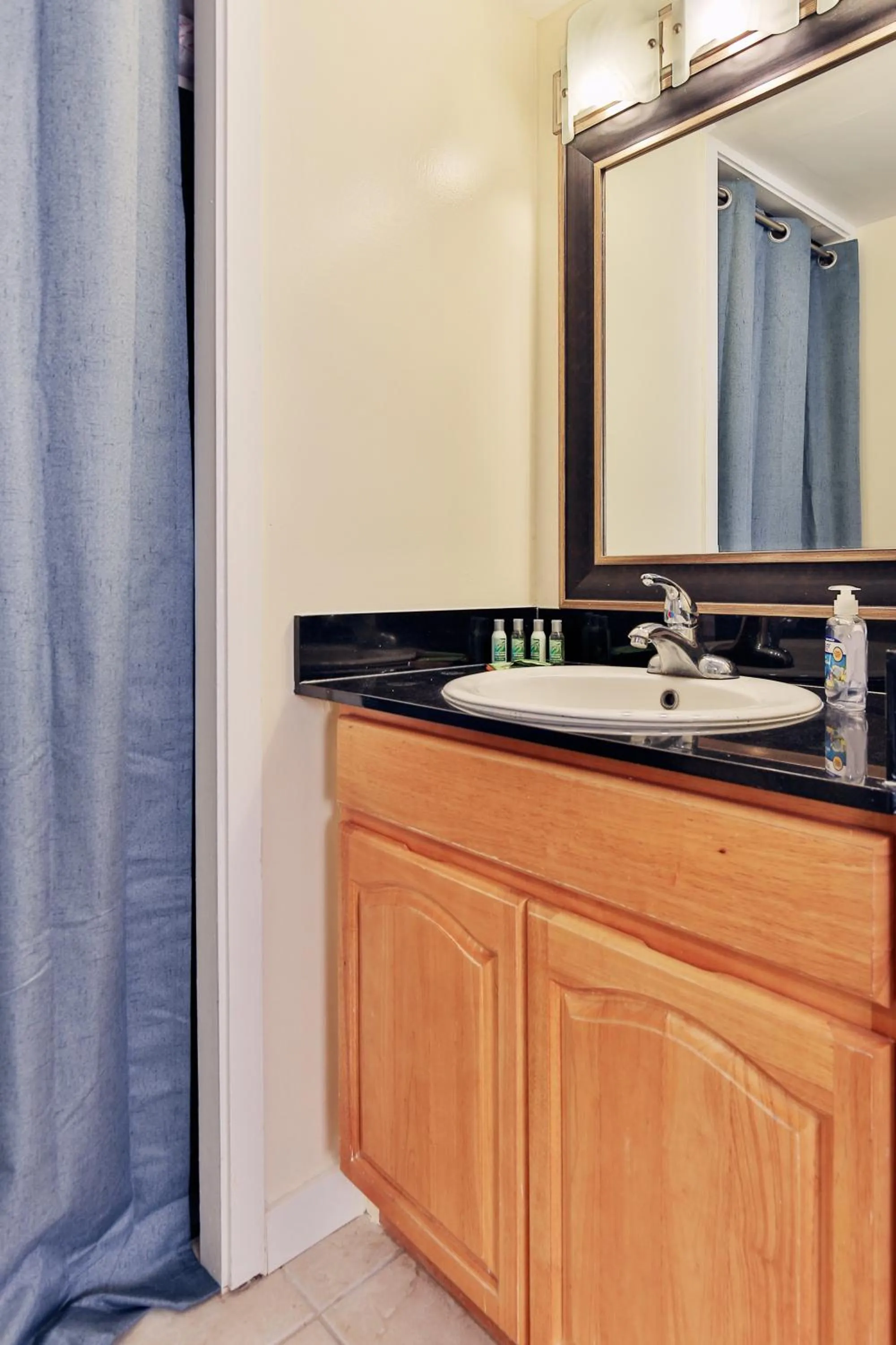 Bathroom in City View Studio with Pool Access in Aloha Surf!