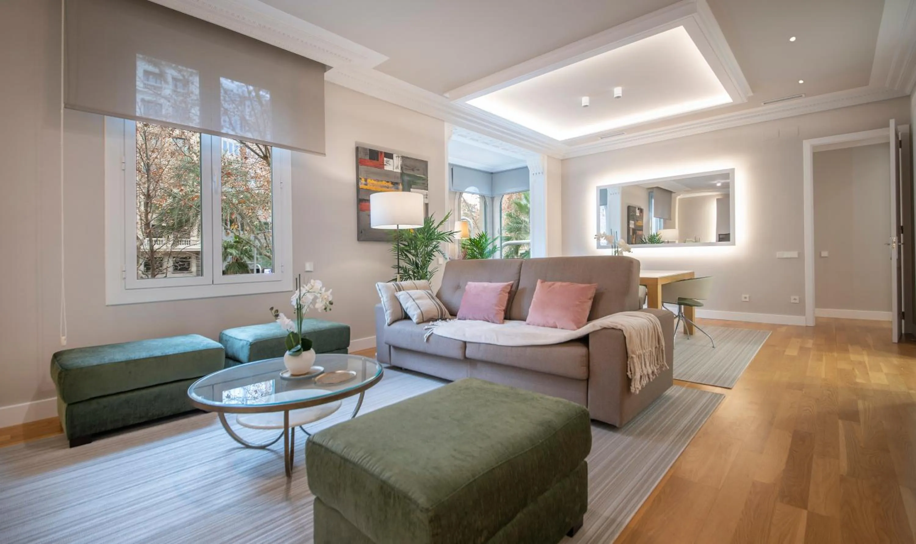 Living room in You Stylish Diagonal Apartments