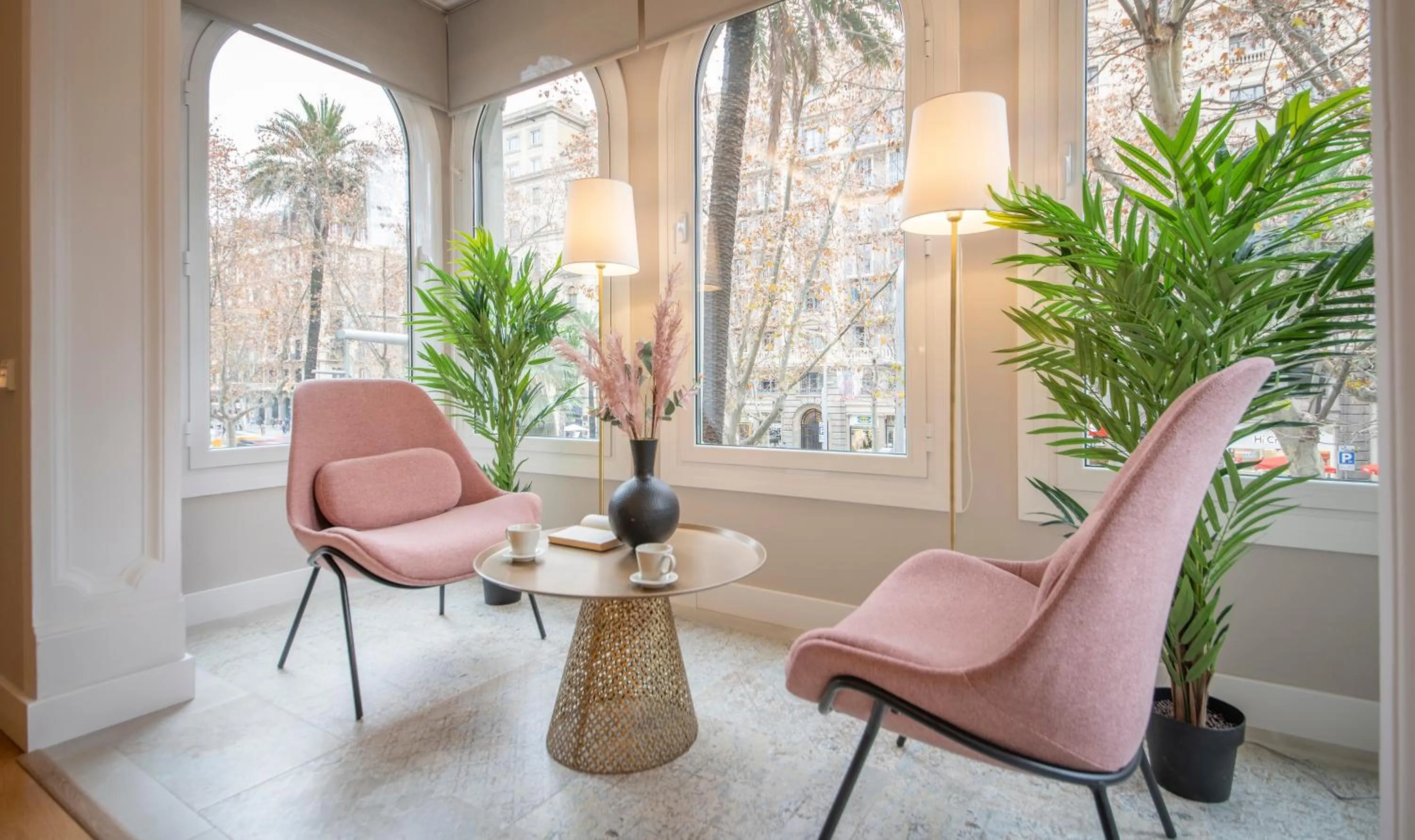 Seating area in You Stylish Diagonal Apartments