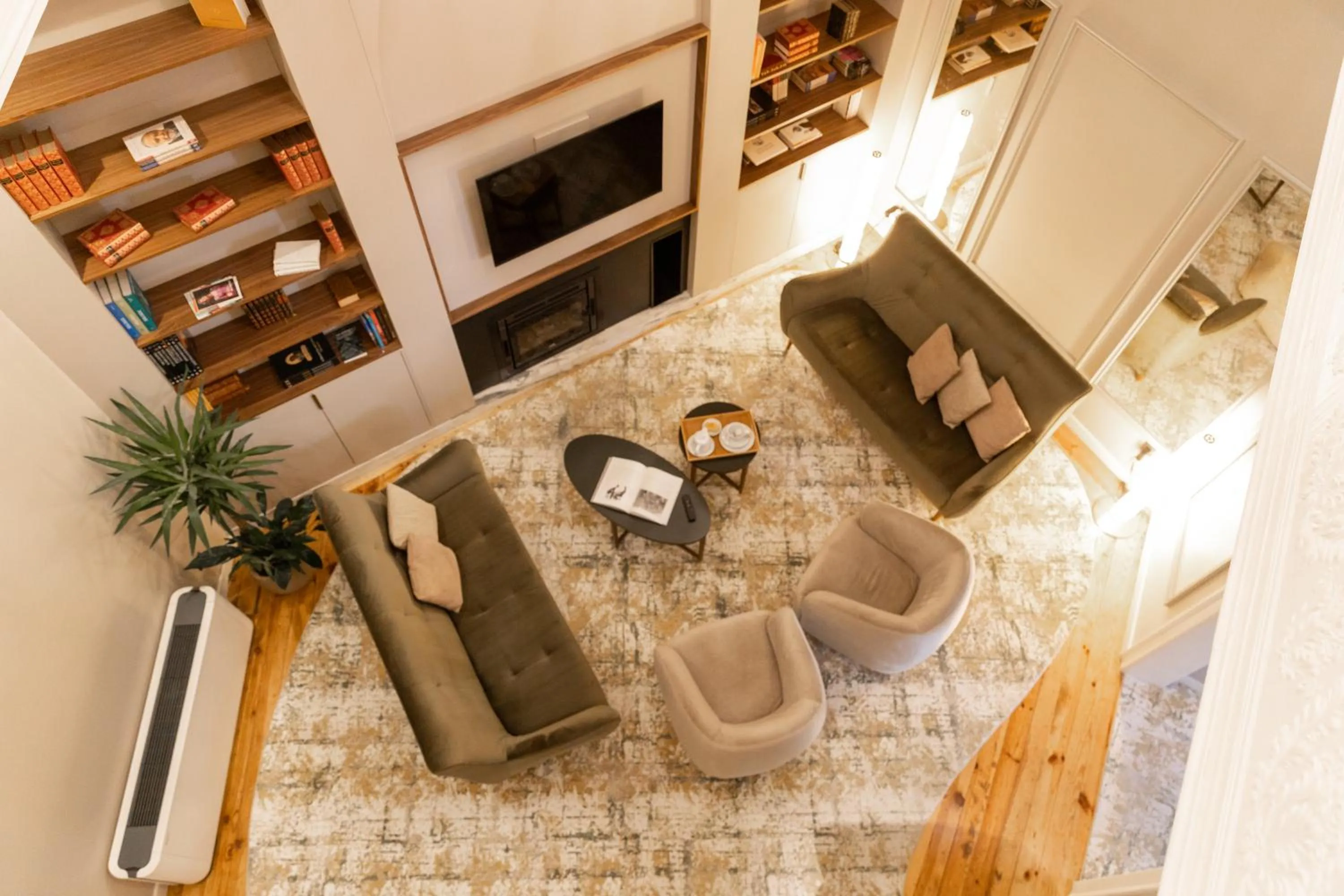 Seating area in Avenida Boutique Hotel