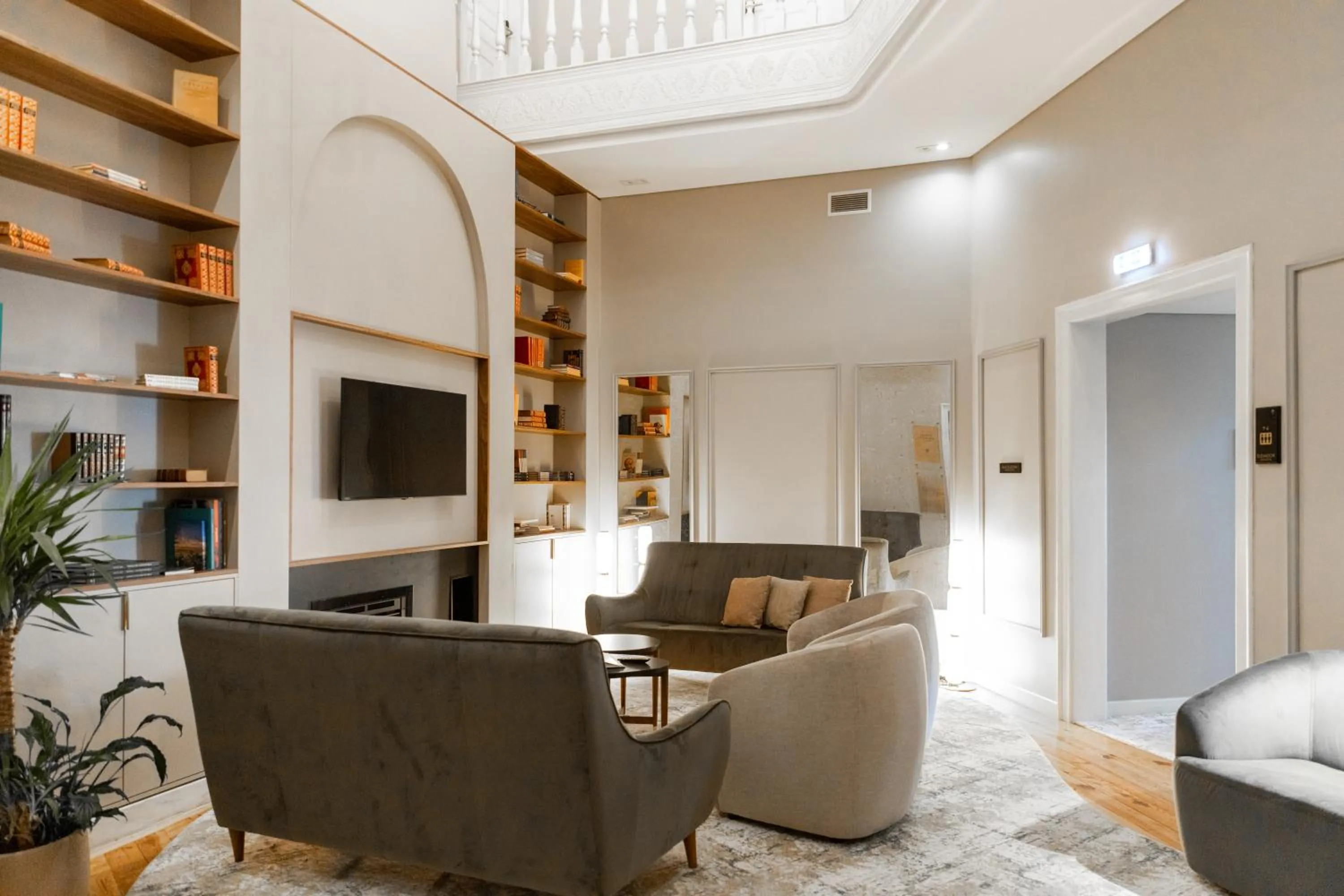 Seating area in Avenida Boutique Hotel