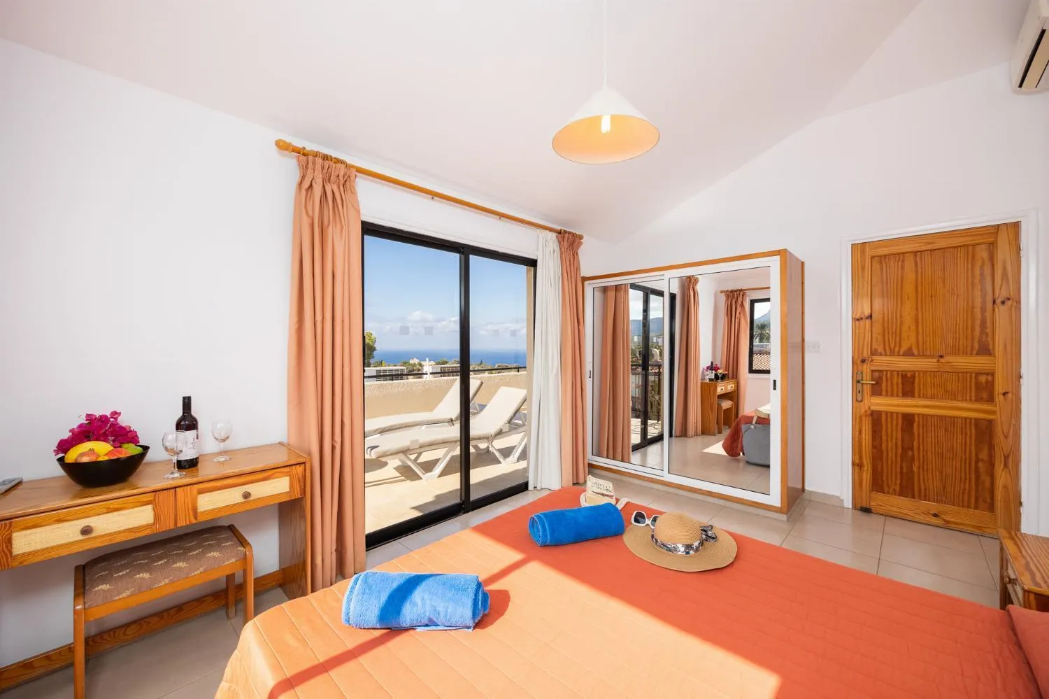 Bed in Tavros Hotel Apartments