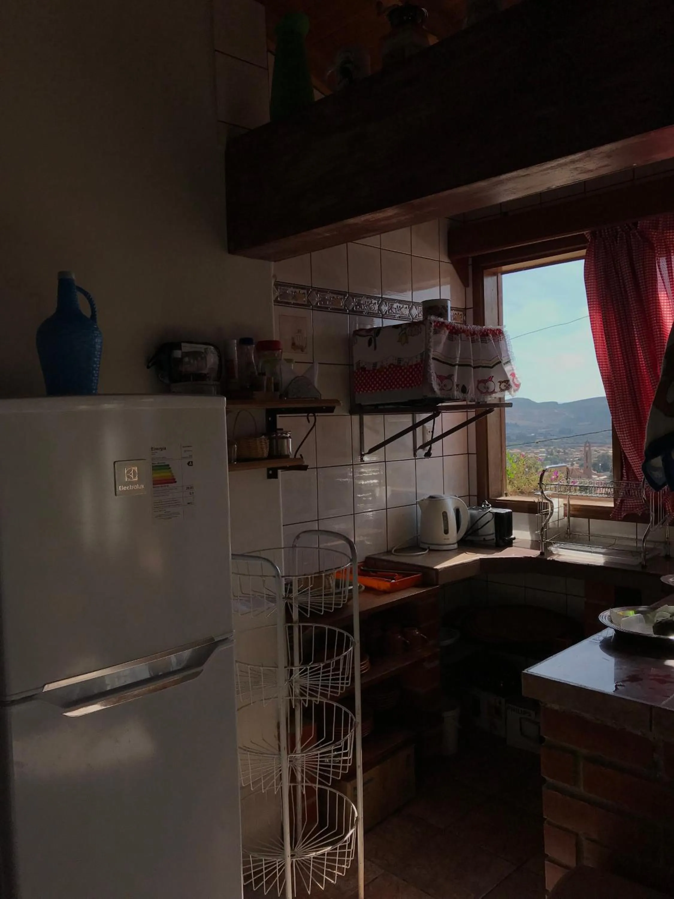 Communal kitchen in Cabaña El Mirador Vallegrande
