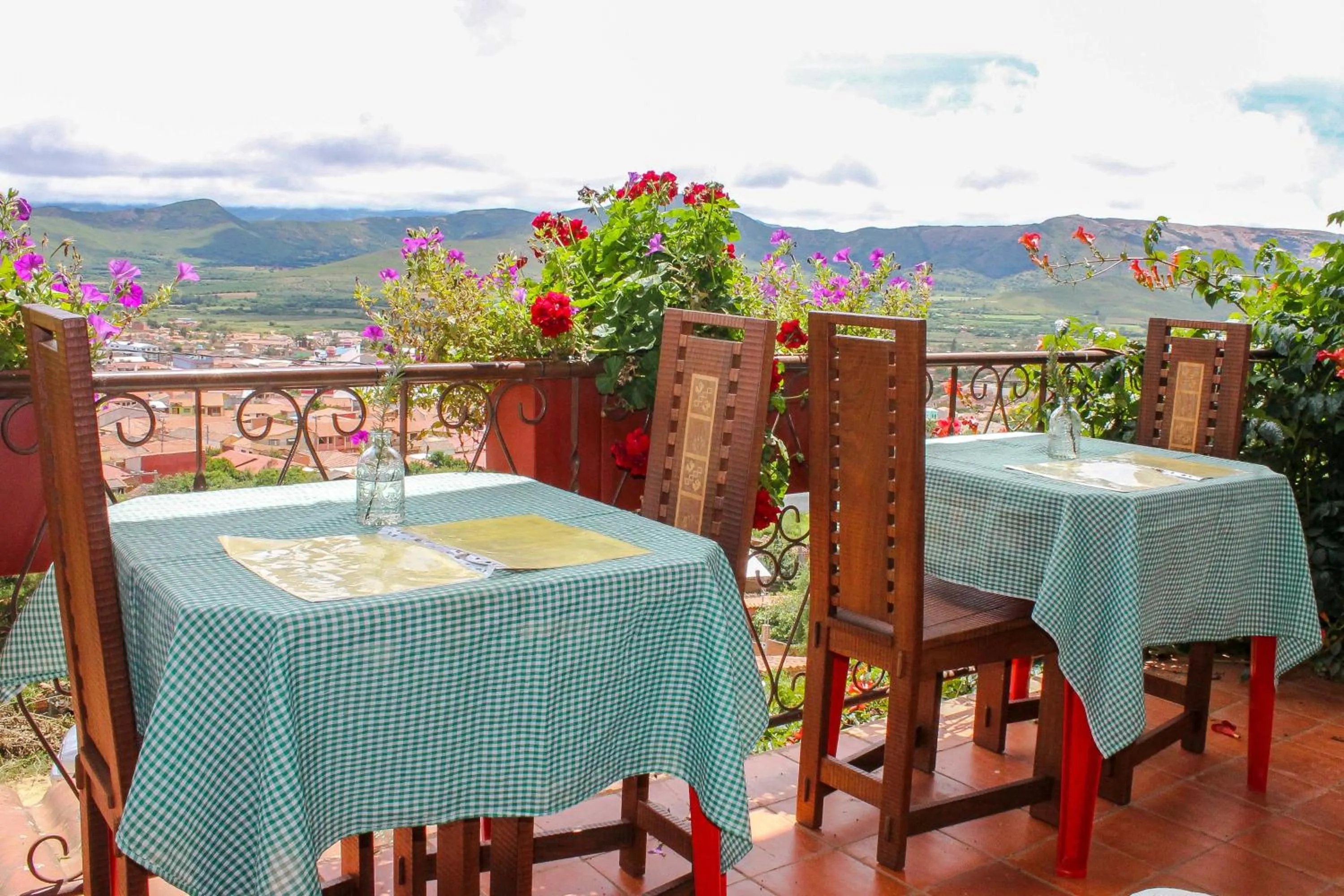 Balcony/Terrace in Cabaña El Mirador Vallegrande