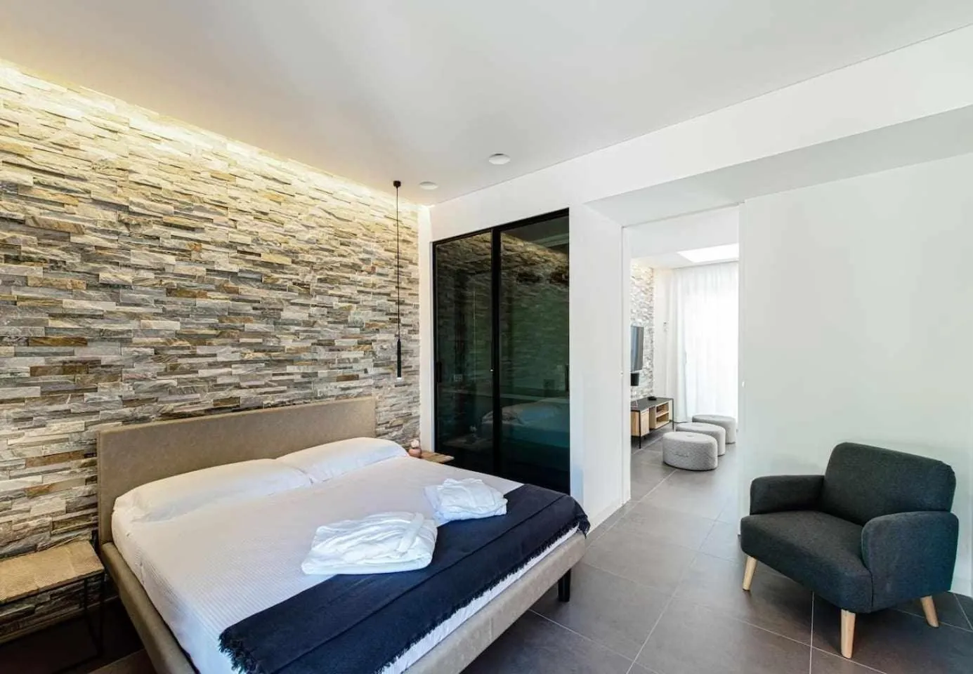 Bed in Acquarella Resort Suite