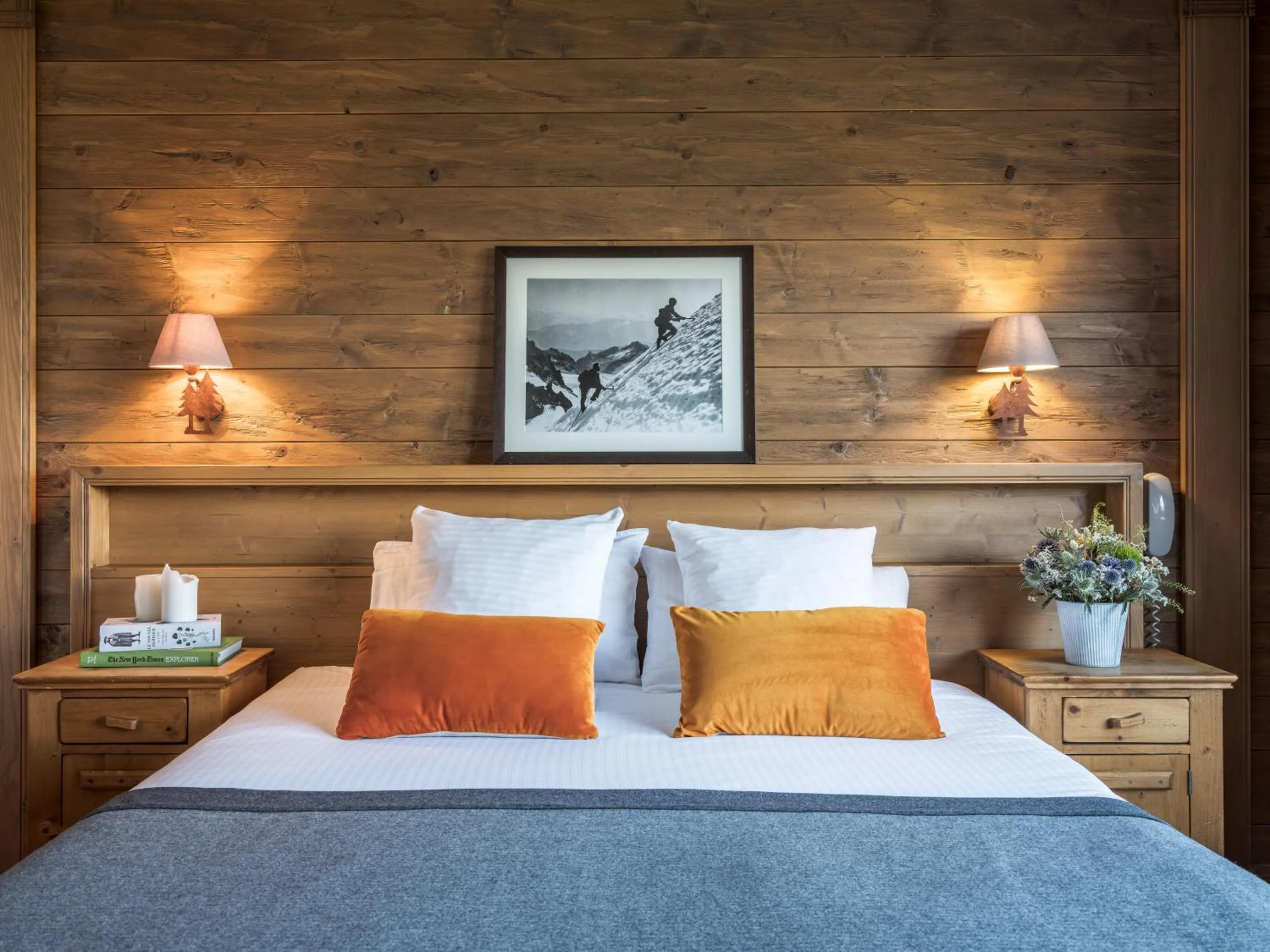 Bed in Chalet Alpen Valley, Mont-Blanc