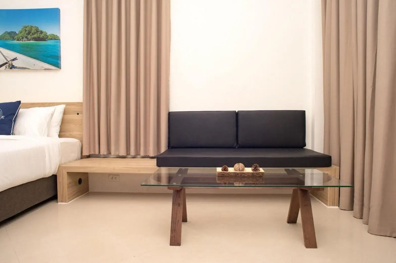 Bed in Aquavana Haad Rin Resort Bed in Aquavana Haad Rin Resort