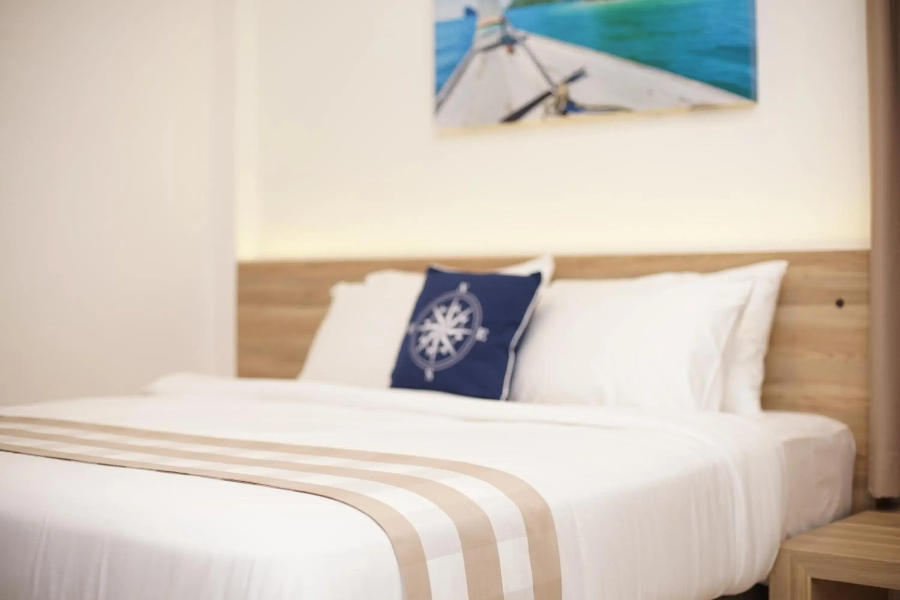 Bed in Aquavana Haad Rin Resort Bed in Aquavana Haad Rin Resort