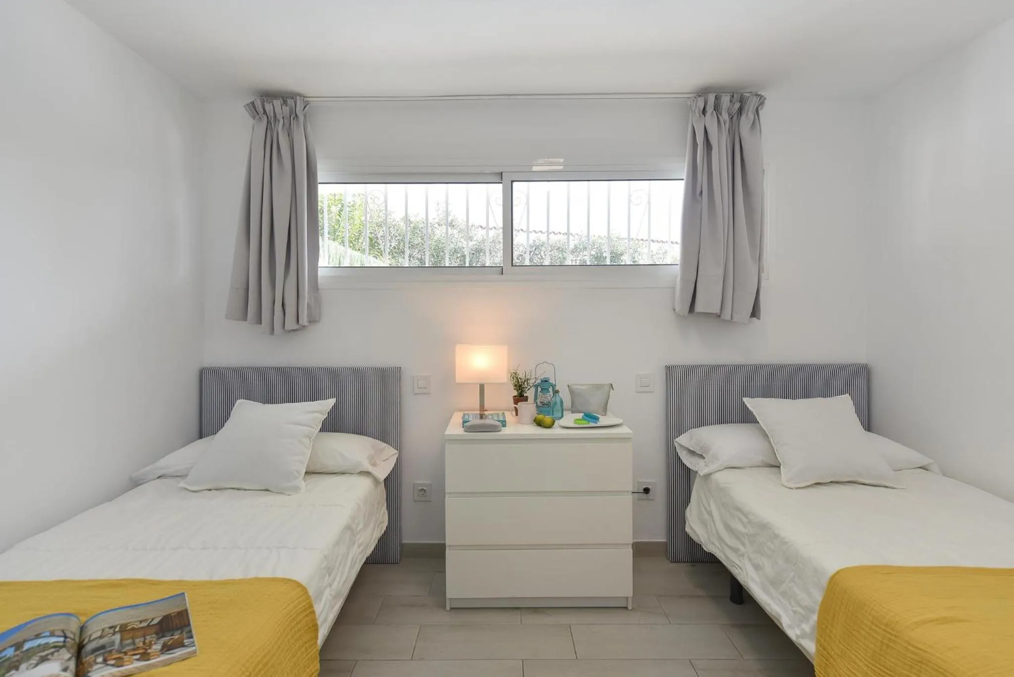 Bedroom, Bed in Beach House with private pool in San Agustín ET2 by VillaGranCanaria