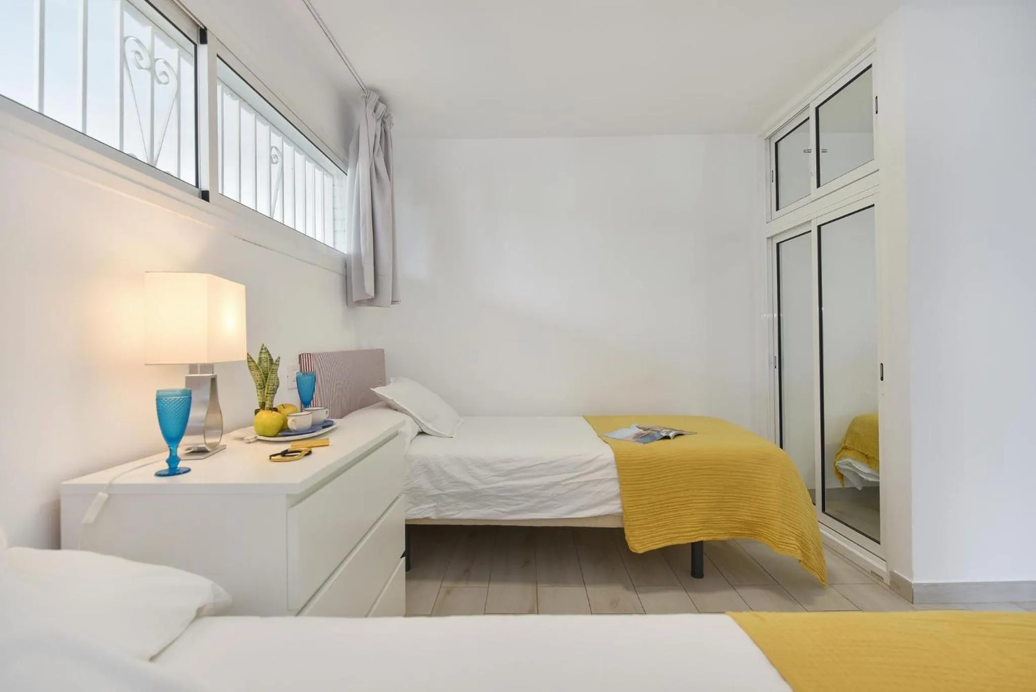 Bedroom, Bed in Beach House with private pool in San Agustín ET2 by VillaGranCanaria