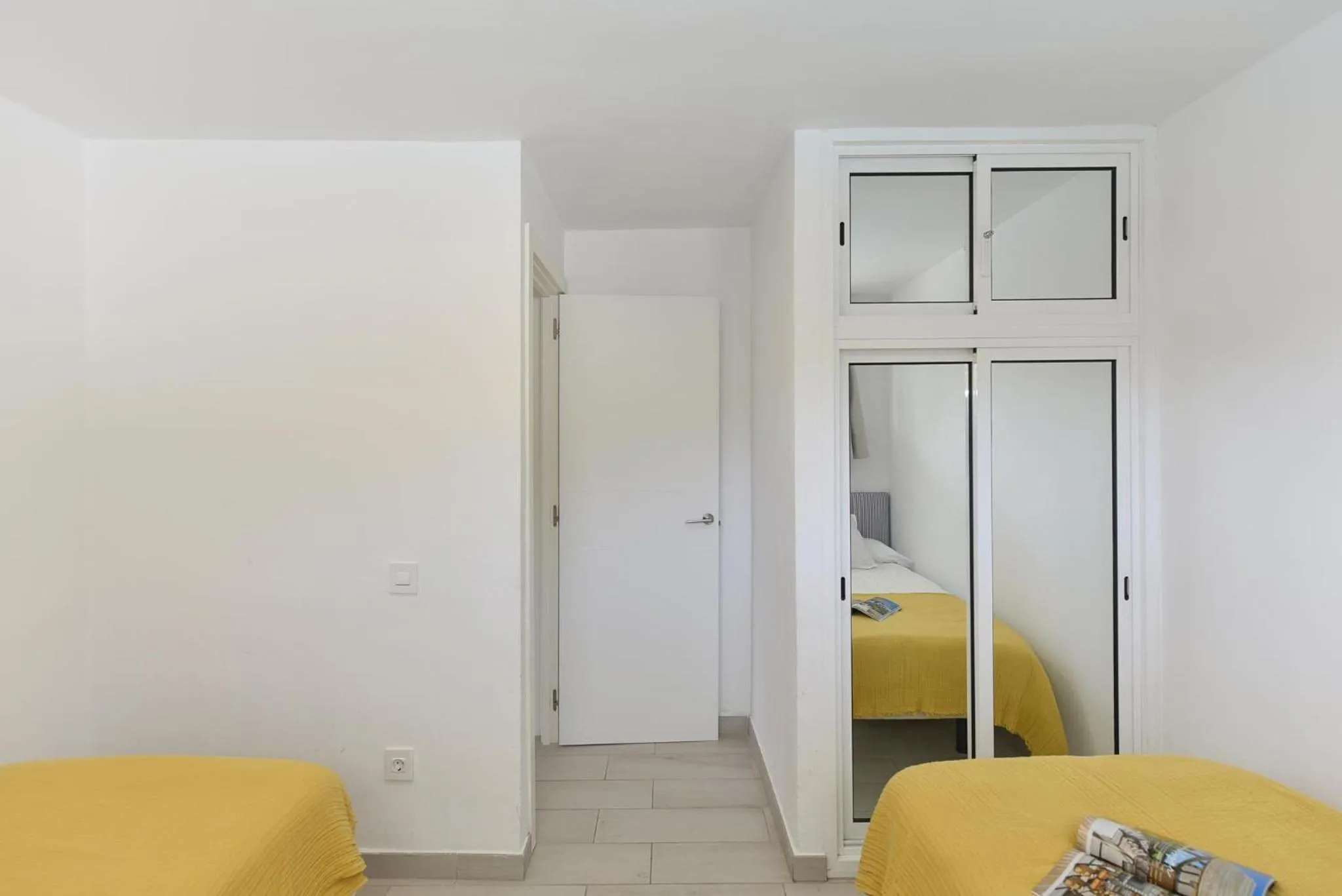 Bedroom, Bed in Beach House with private pool in San Agustín ET2 by VillaGranCanaria