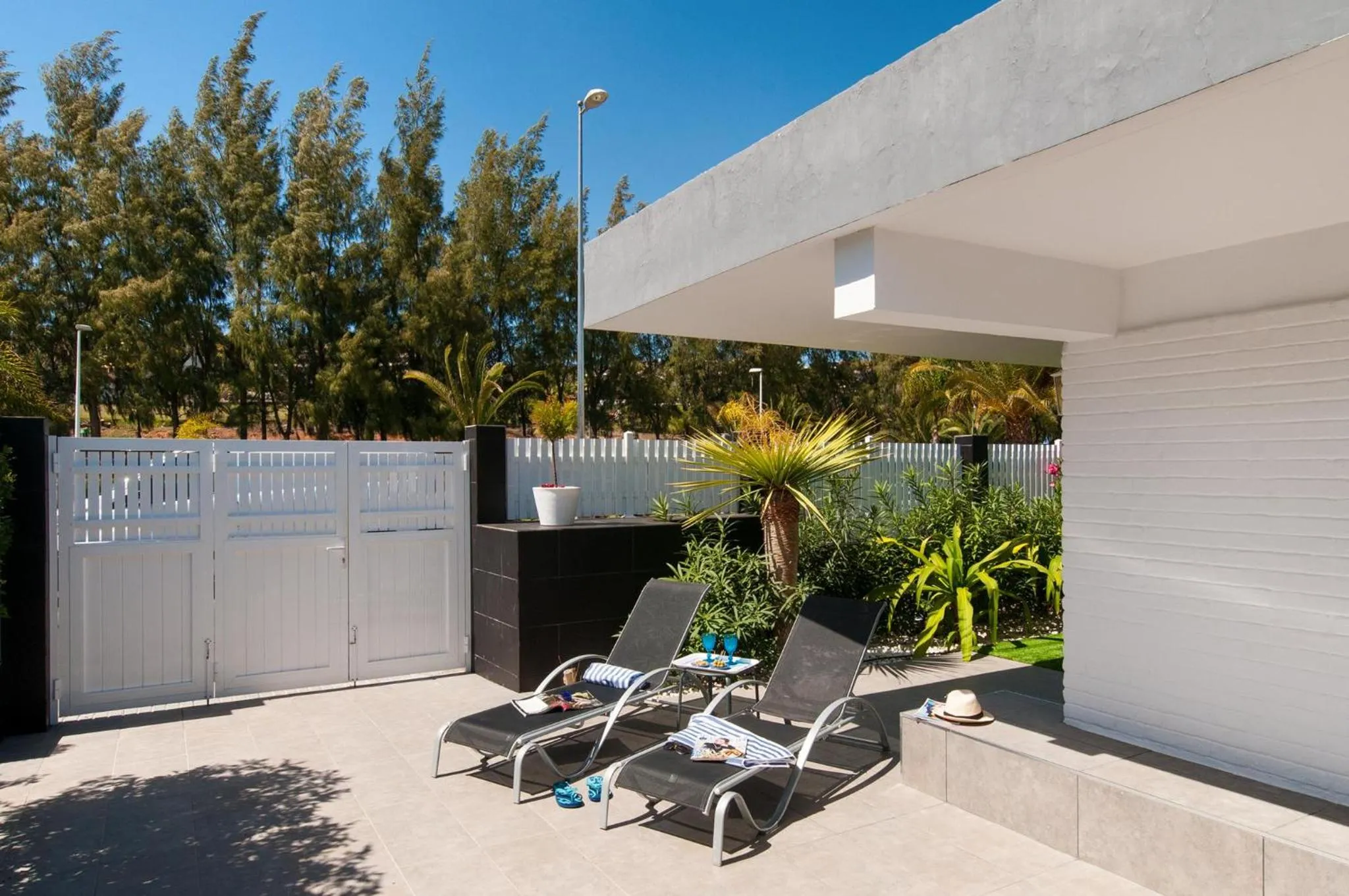 Balcony/Terrace in Beach House with private pool in San Agustín ET2 by VillaGranCanaria