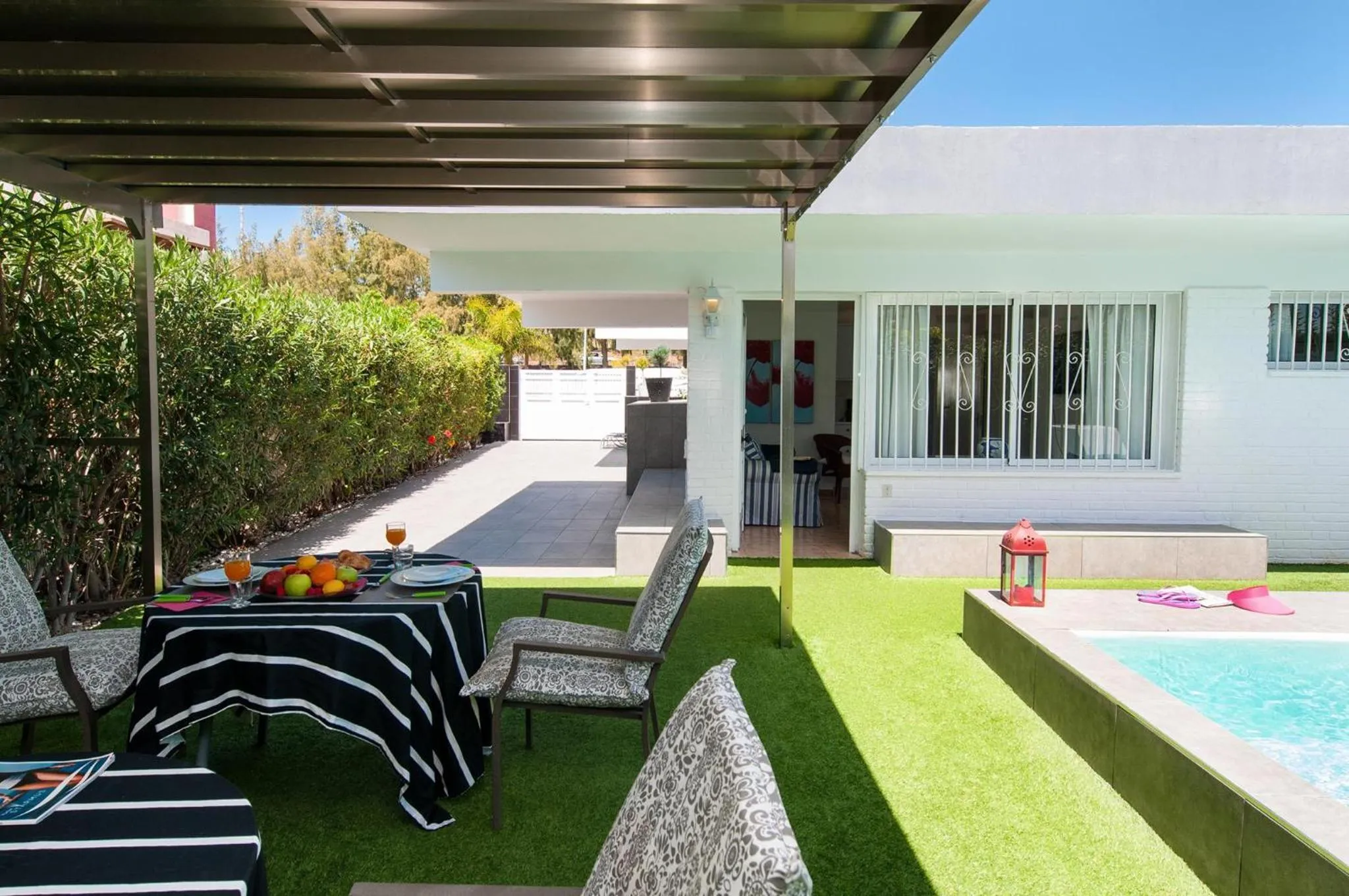 Garden in Beach House with private pool in San Agustín ET2 by VillaGranCanaria