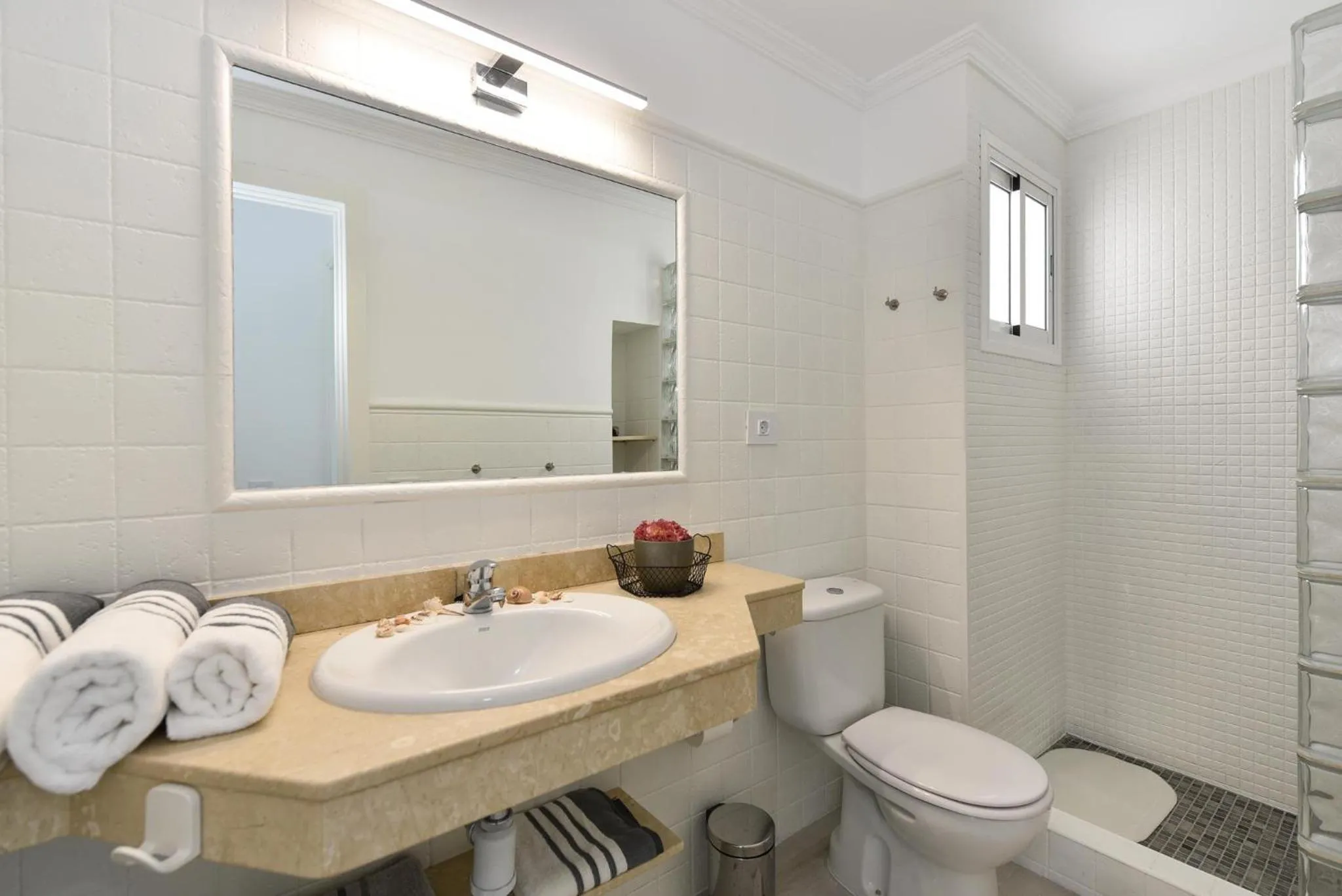 Shower in Beach House with private pool in San Agustín ET2 by VillaGranCanaria