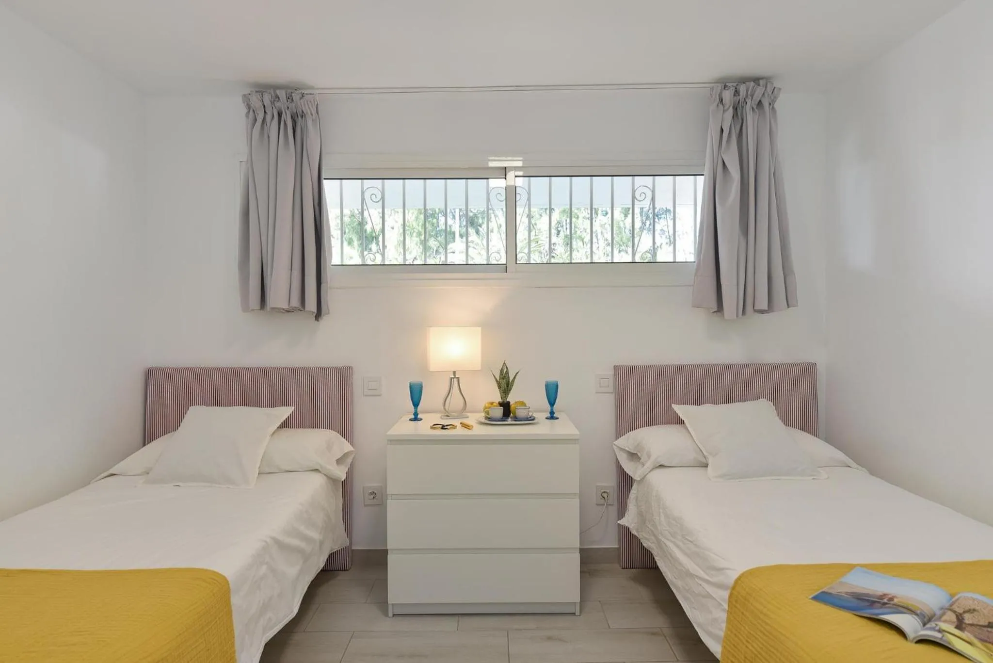 Bedroom, Bed in Beach House with private pool in San Agustín ET2 by VillaGranCanaria