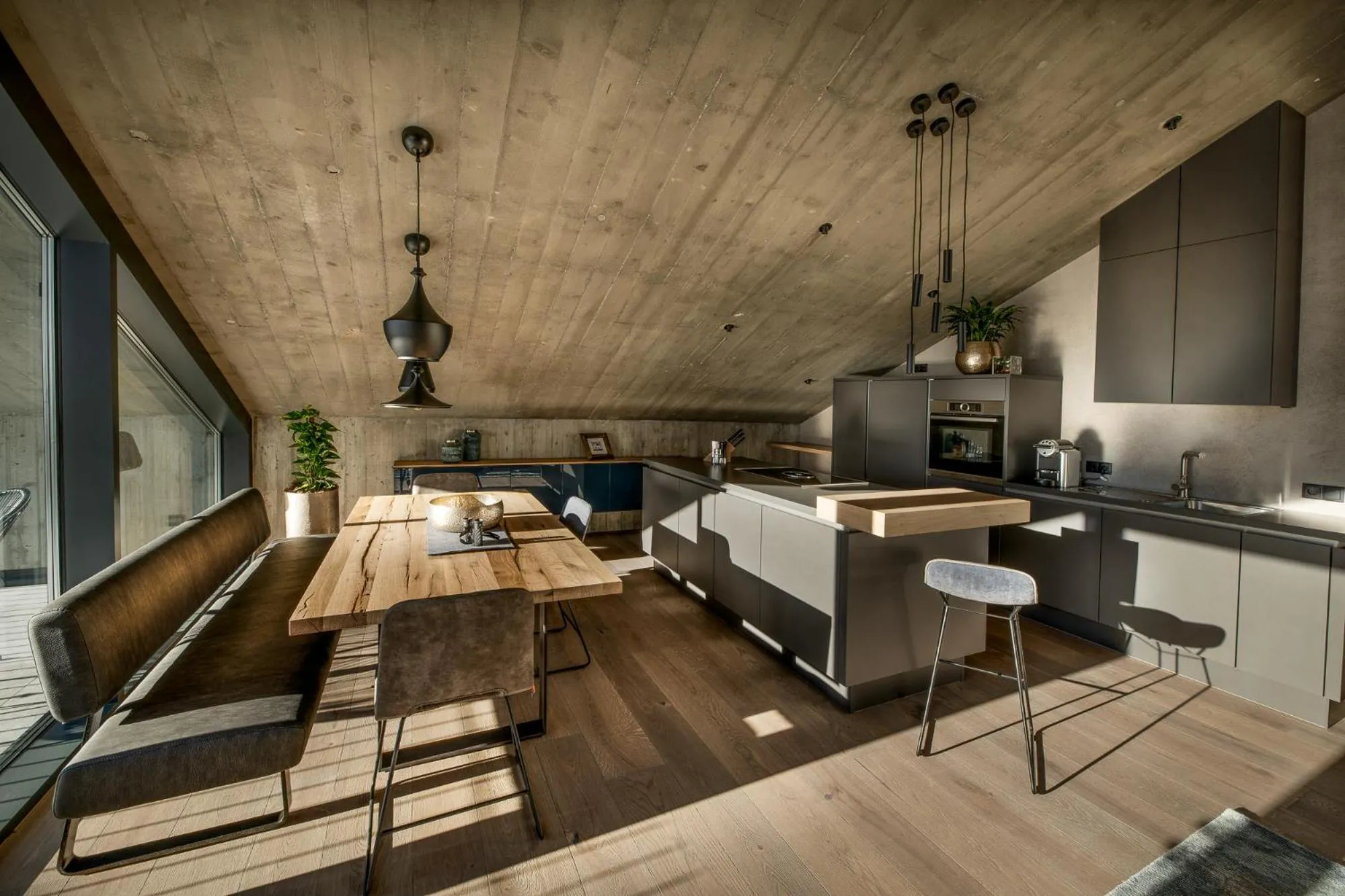 Kitchen or kitchenette in Glanz & Glory Appartements Längenfeld